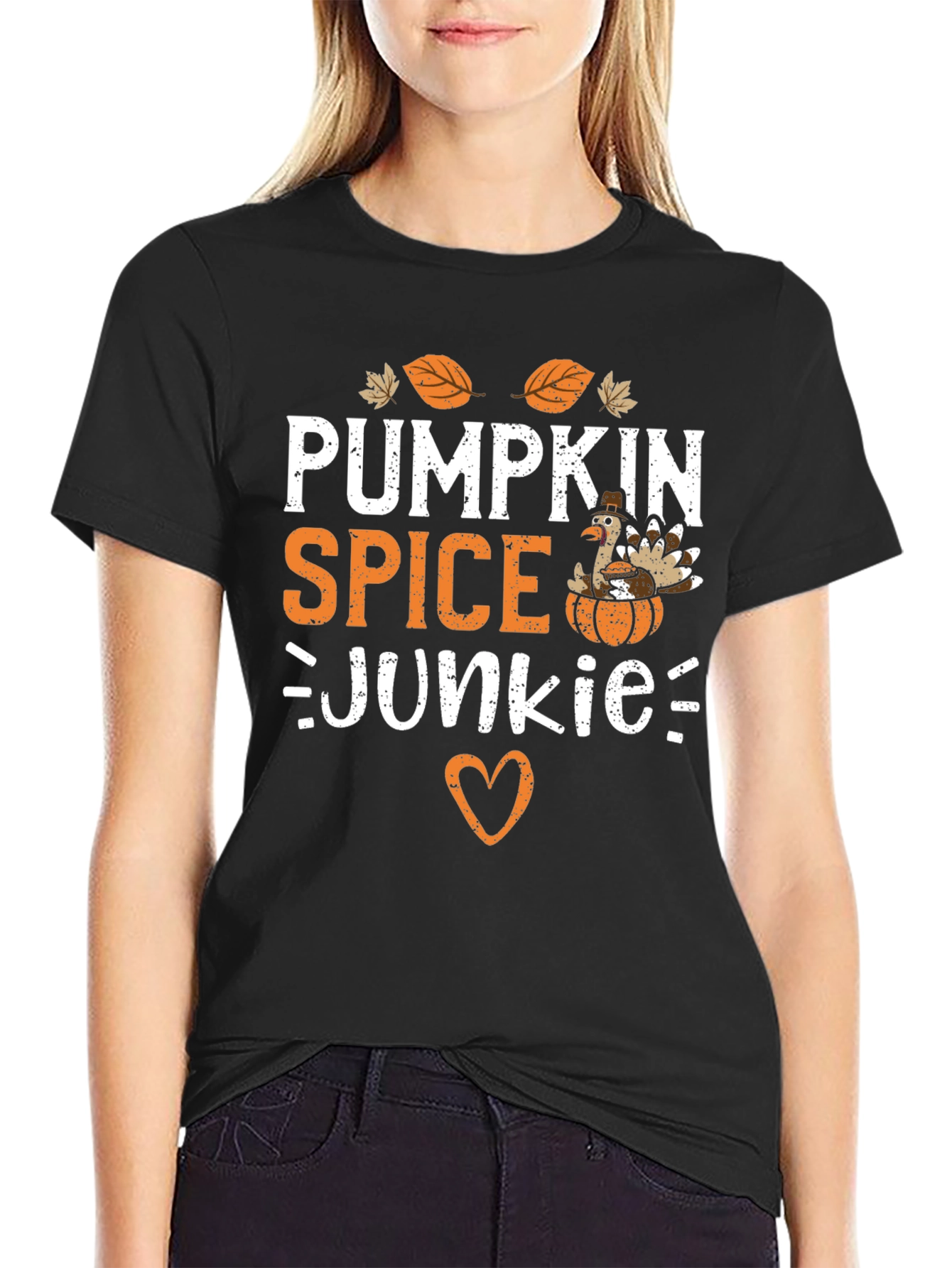 Pumpkin Spice Junkie T-Shirt Fall Thanksgiving Tee