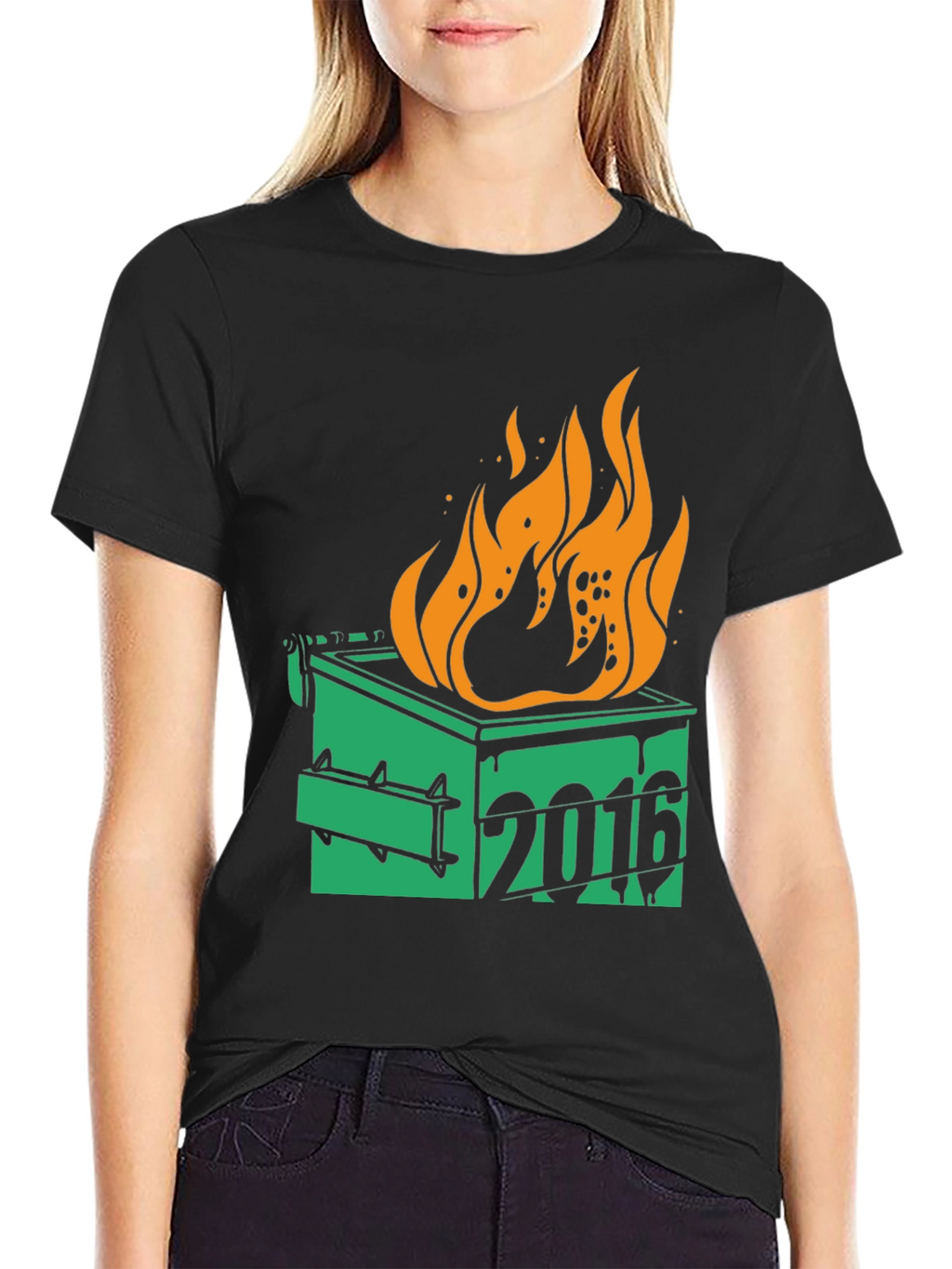 2016 Dumpster Fire Graphic T-Shirt