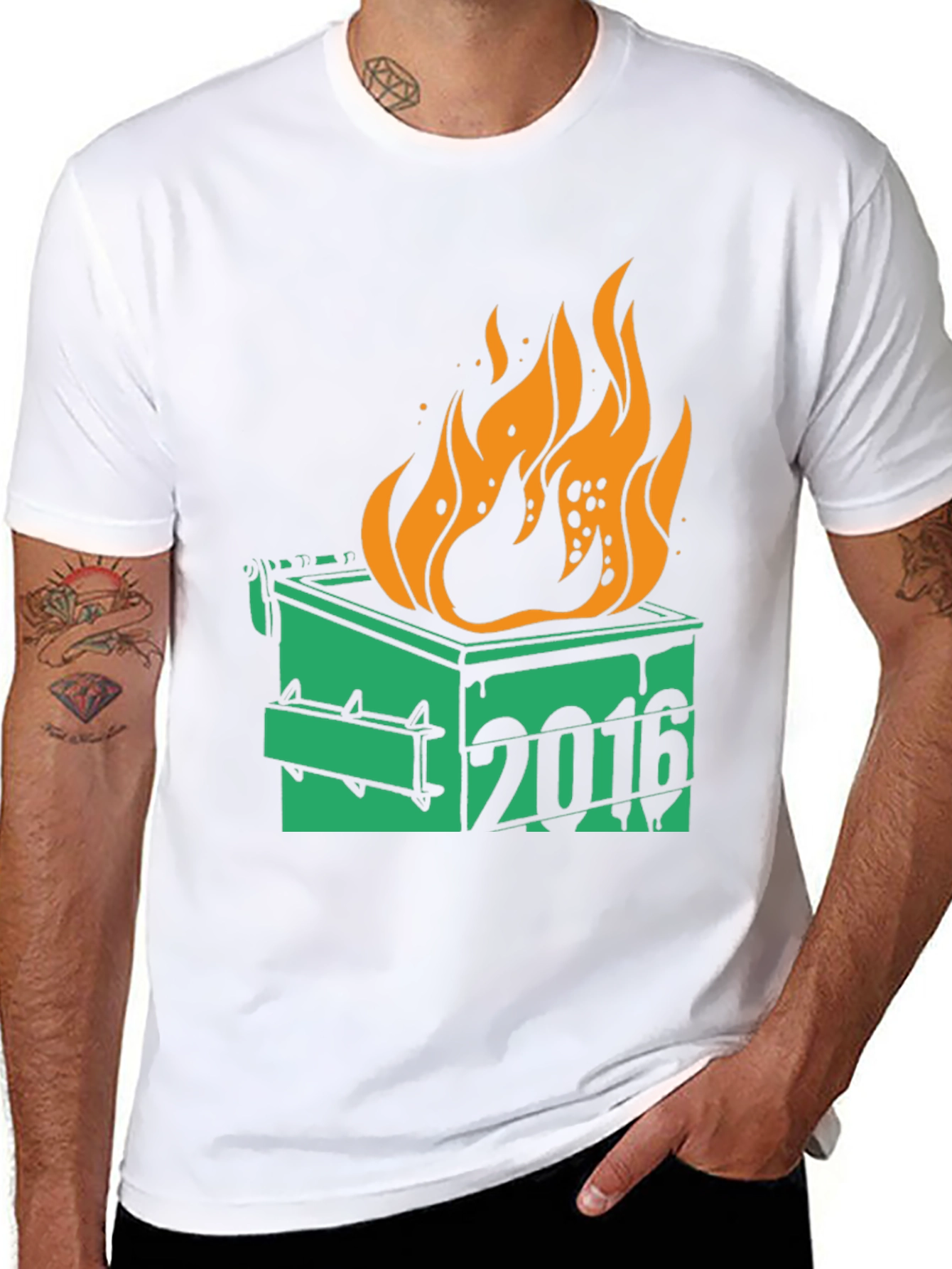 2016 Dumpster Fire Graphic T-Shirt
