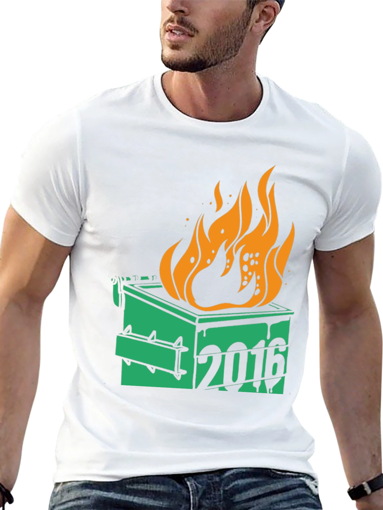 2016 Dumpster Fire Graphic T-Shirt