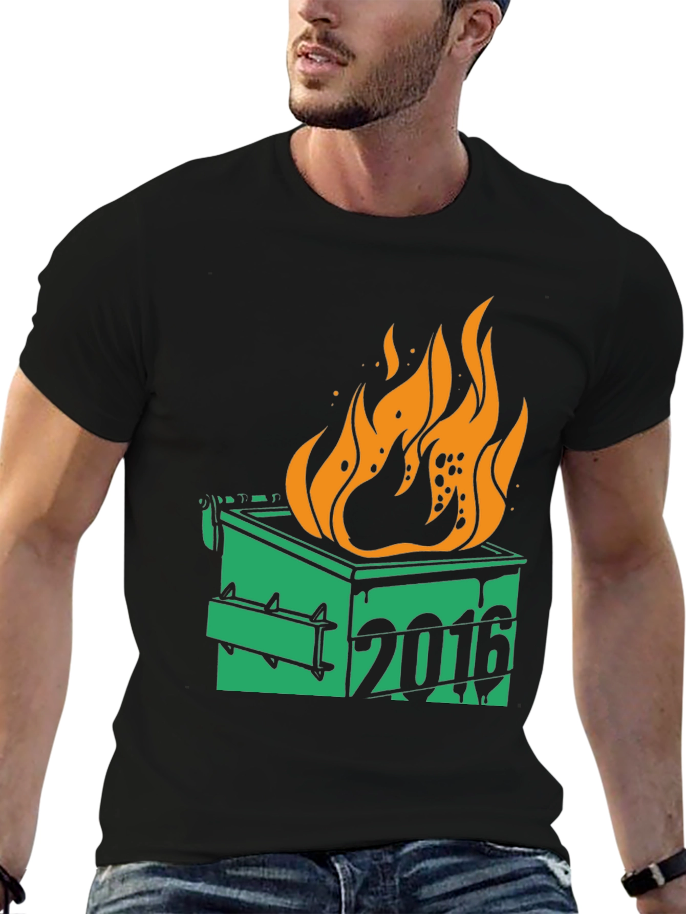 2016 Dumpster Fire Graphic T-Shirt
