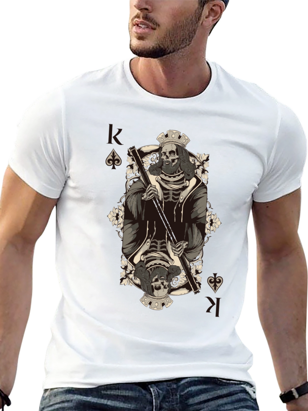 King of Spades Skeleton T-Shirt
