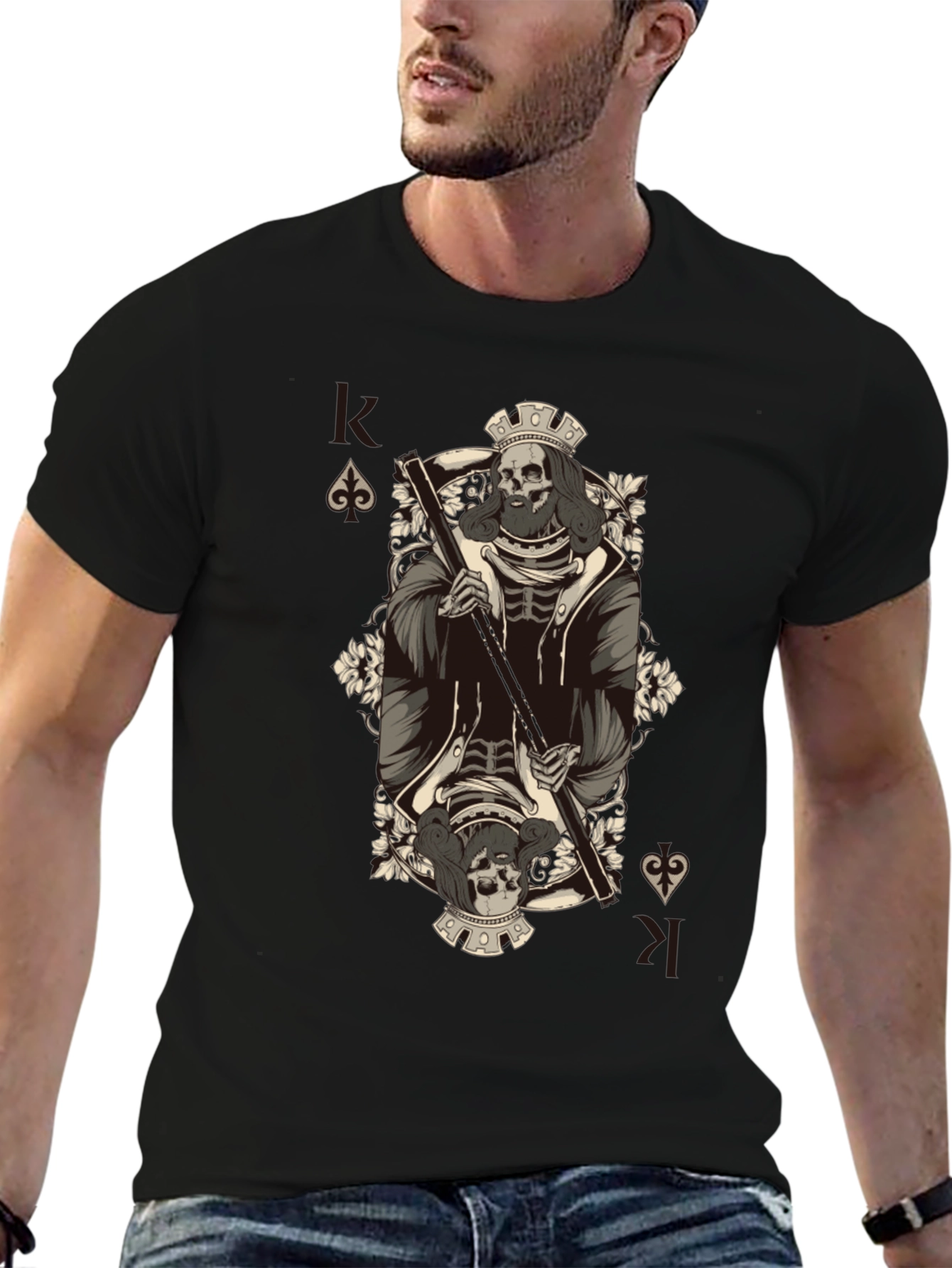 King of Spades Skeleton T-Shirt