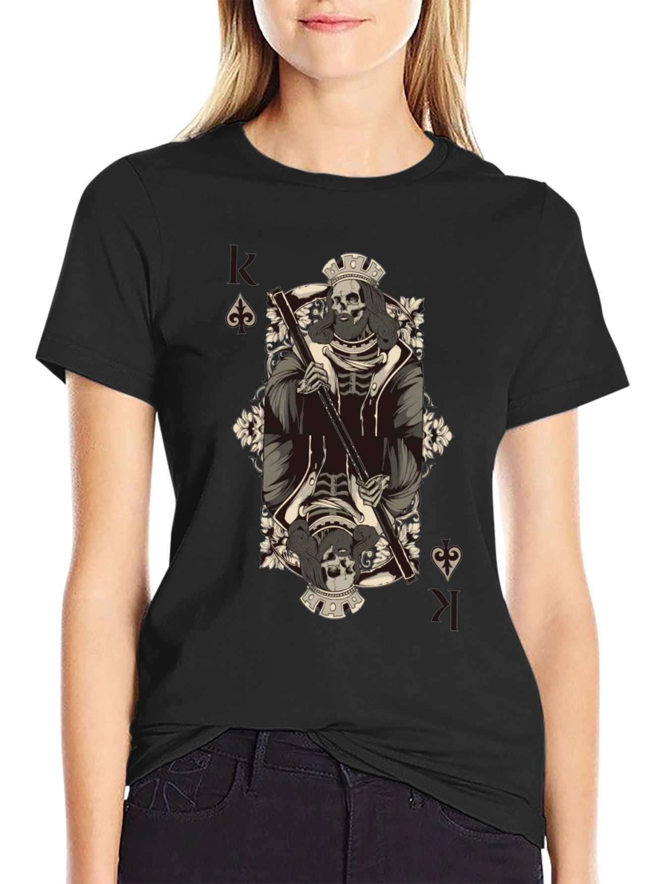 King of Spades Skeleton T-Shirt