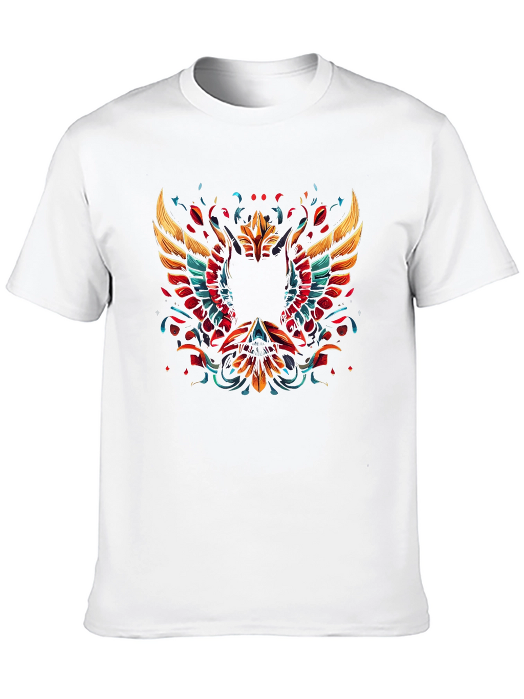 Phoenix Graphic Print Black T-Shirt