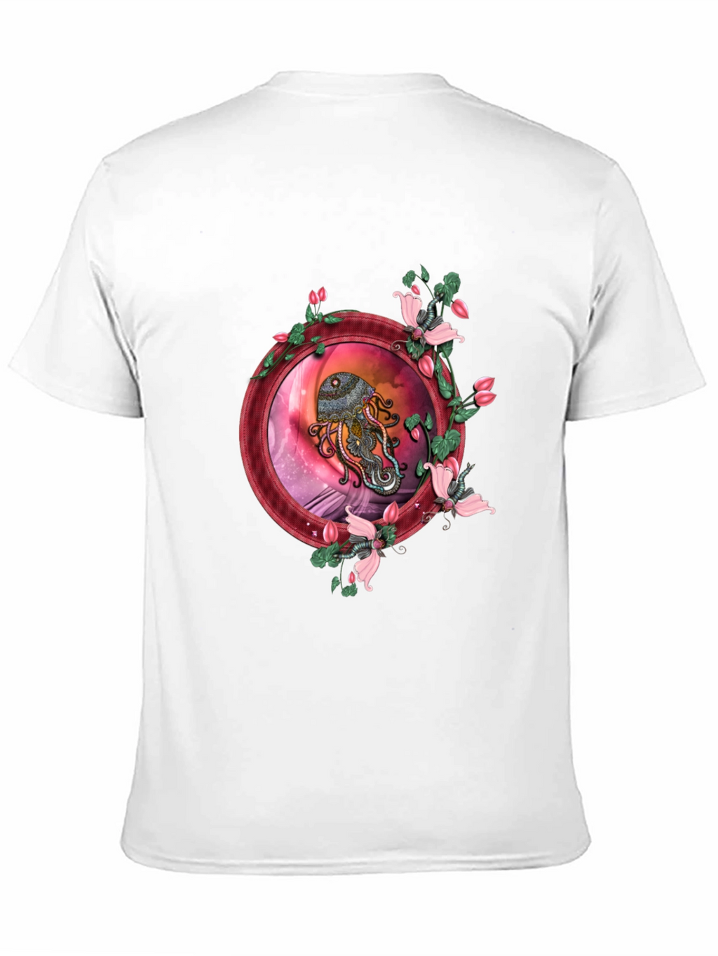 Octopus Floral Graphic Tee - Unique Design