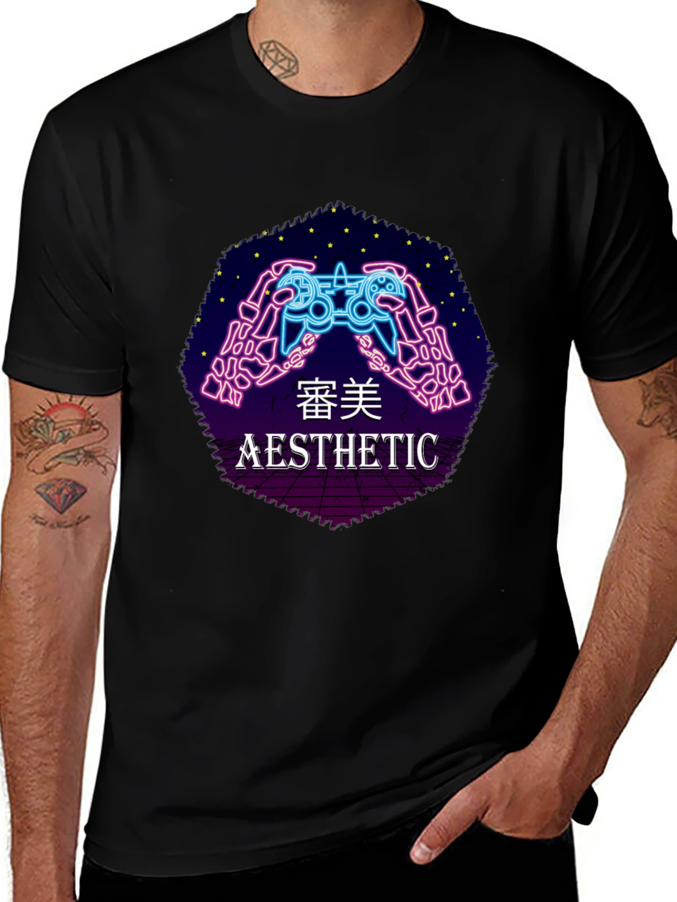 Aesthetic Gamer T-Shirt - Black