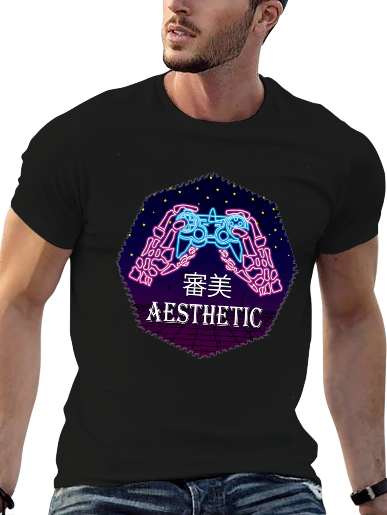 Aesthetic Gamer T-Shirt - Black