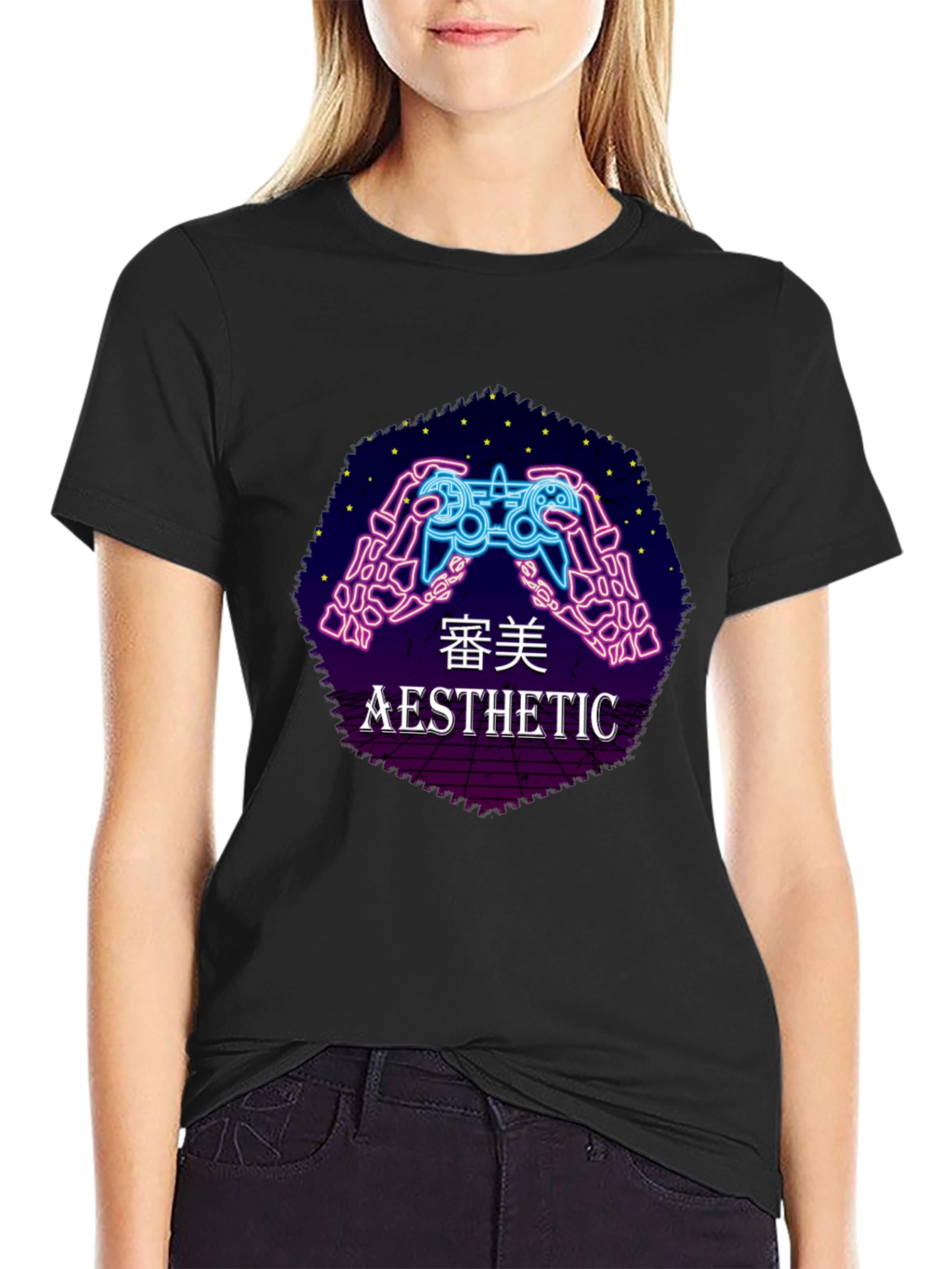 Aesthetic Gamer T-Shirt - Black