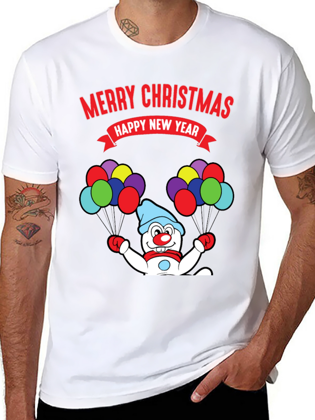 Merry Christmas Snowman T-Shirt