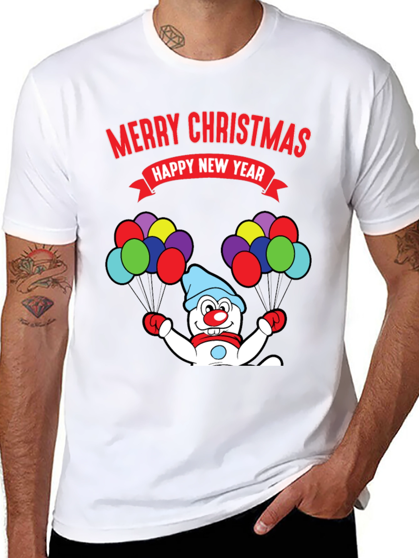 Merry Christmas Snowman T-Shirt