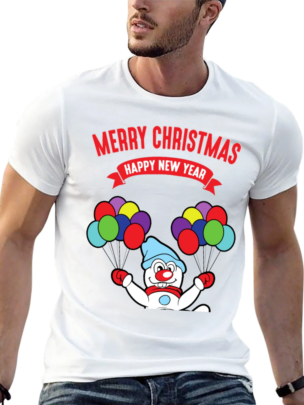 Merry Christmas Snowman T-Shirt
