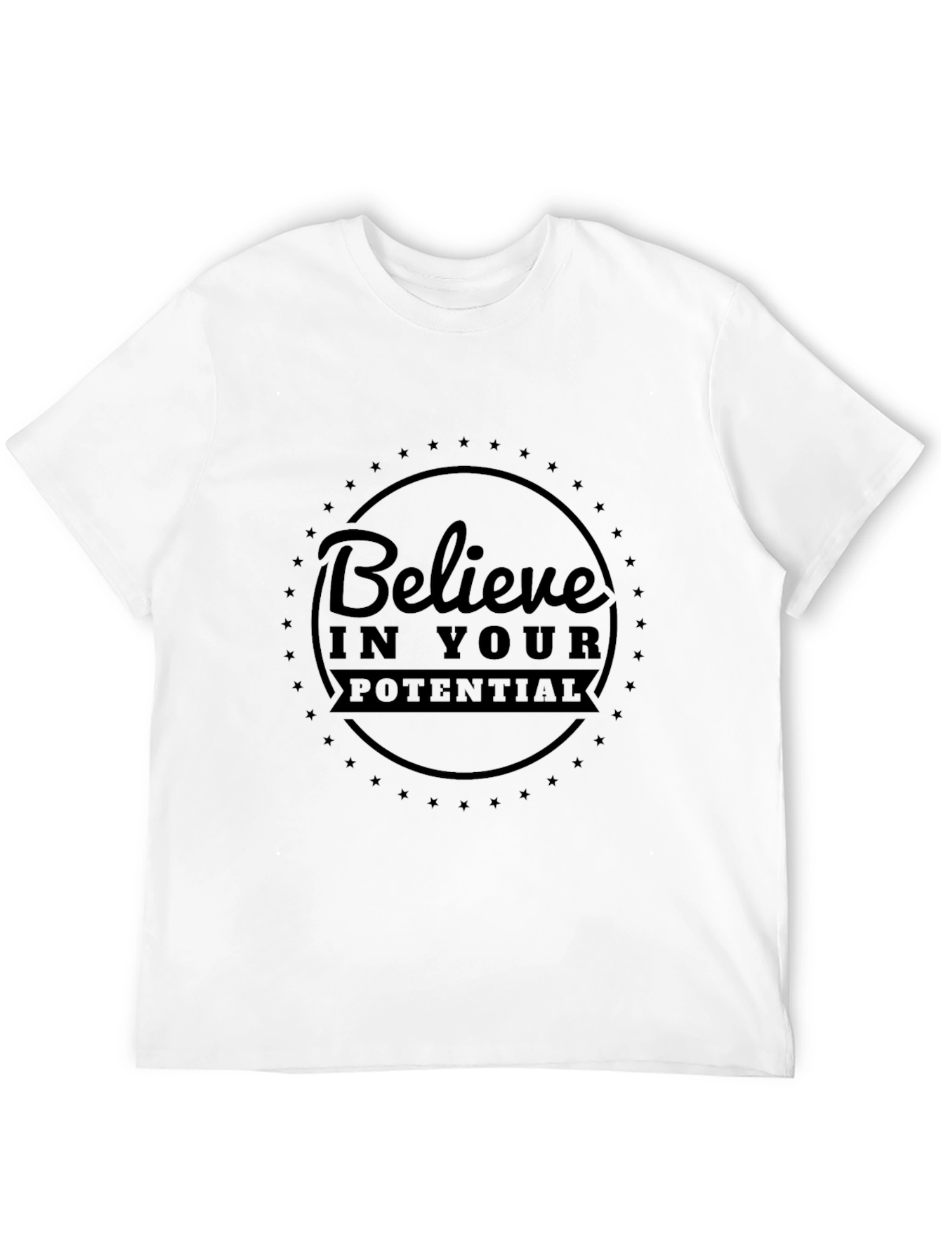Believe in Your Potential Black T-Shirt