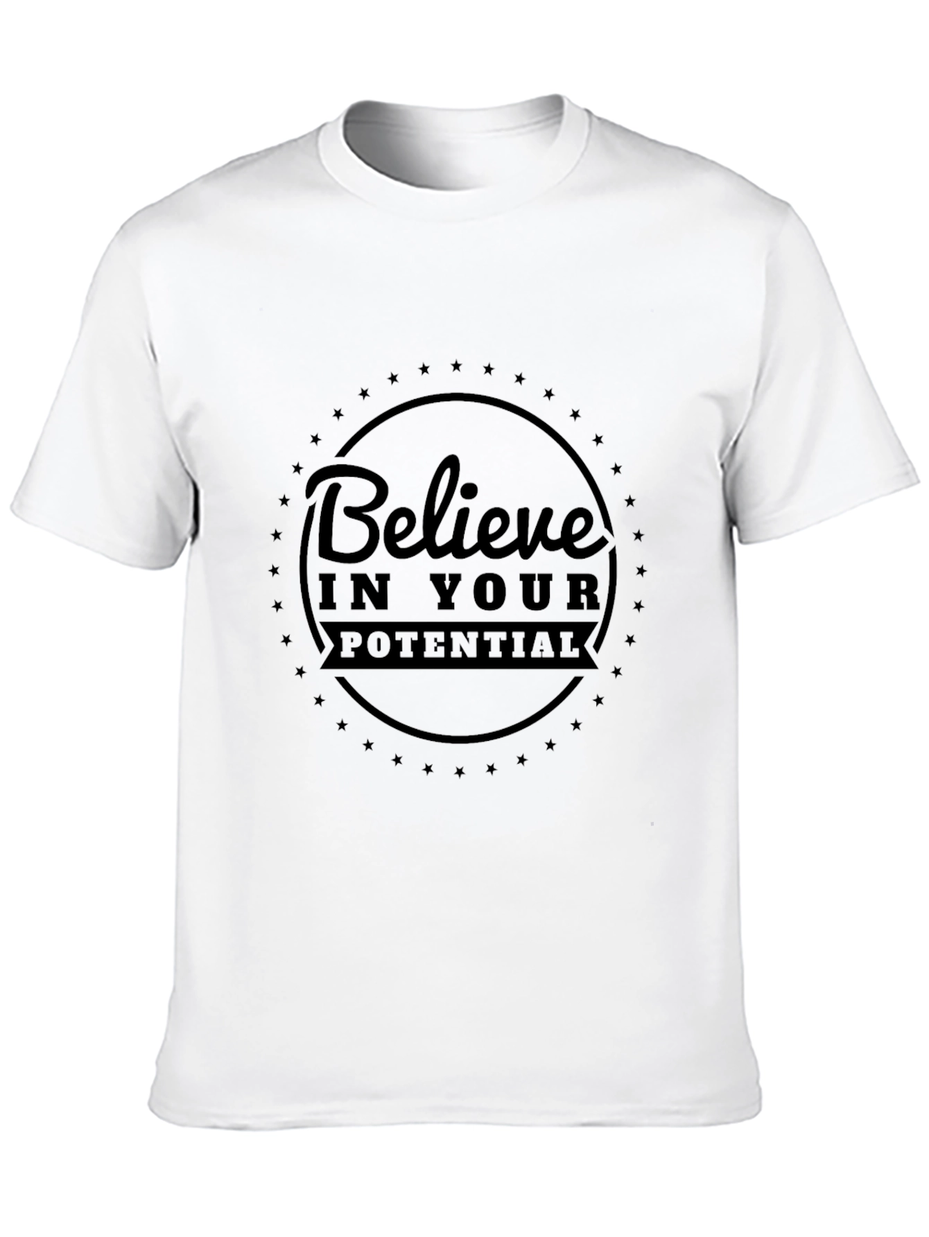 Believe in Your Potential Black T-Shirt