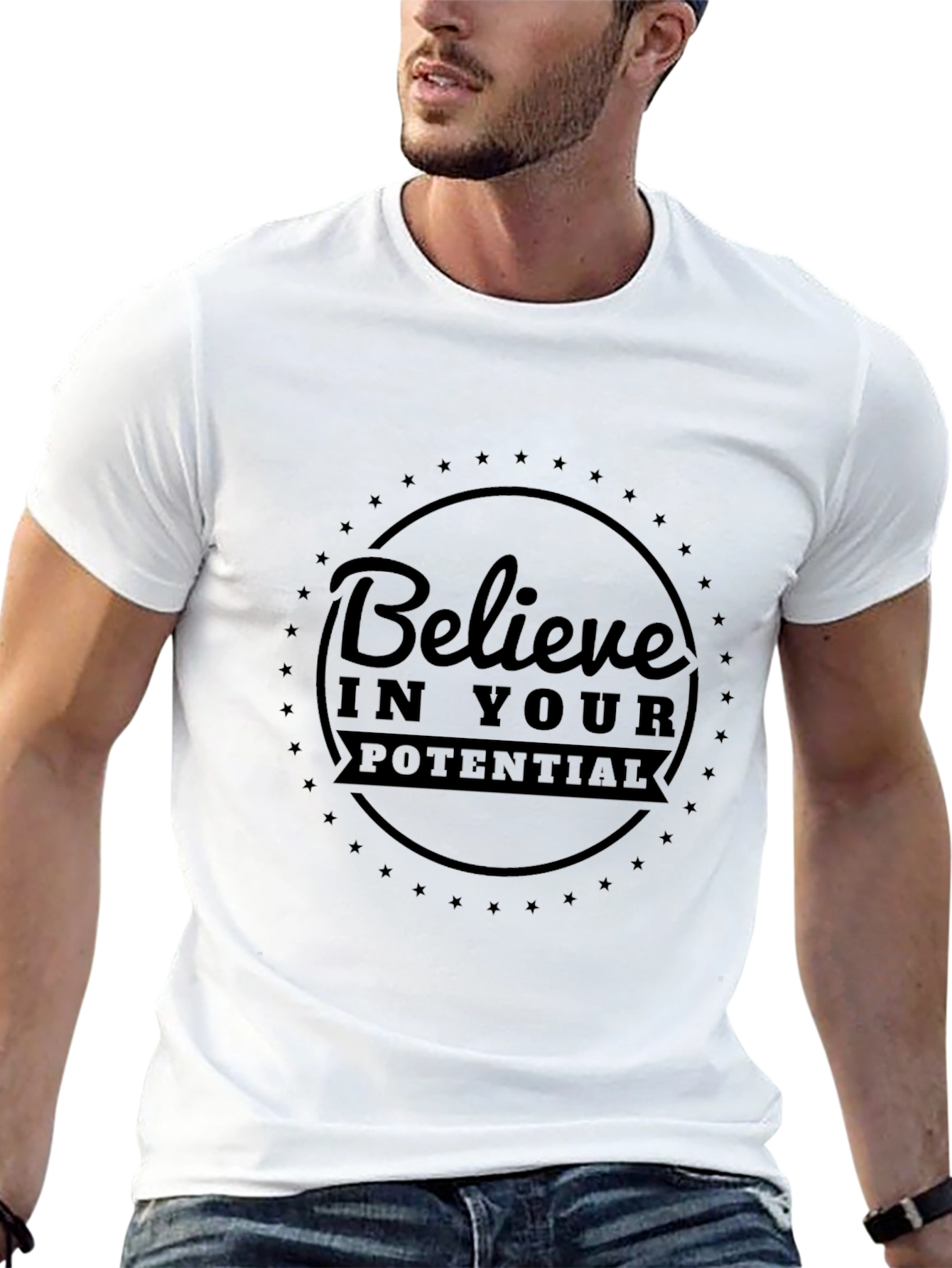 Believe in Your Potential Black T-Shirt