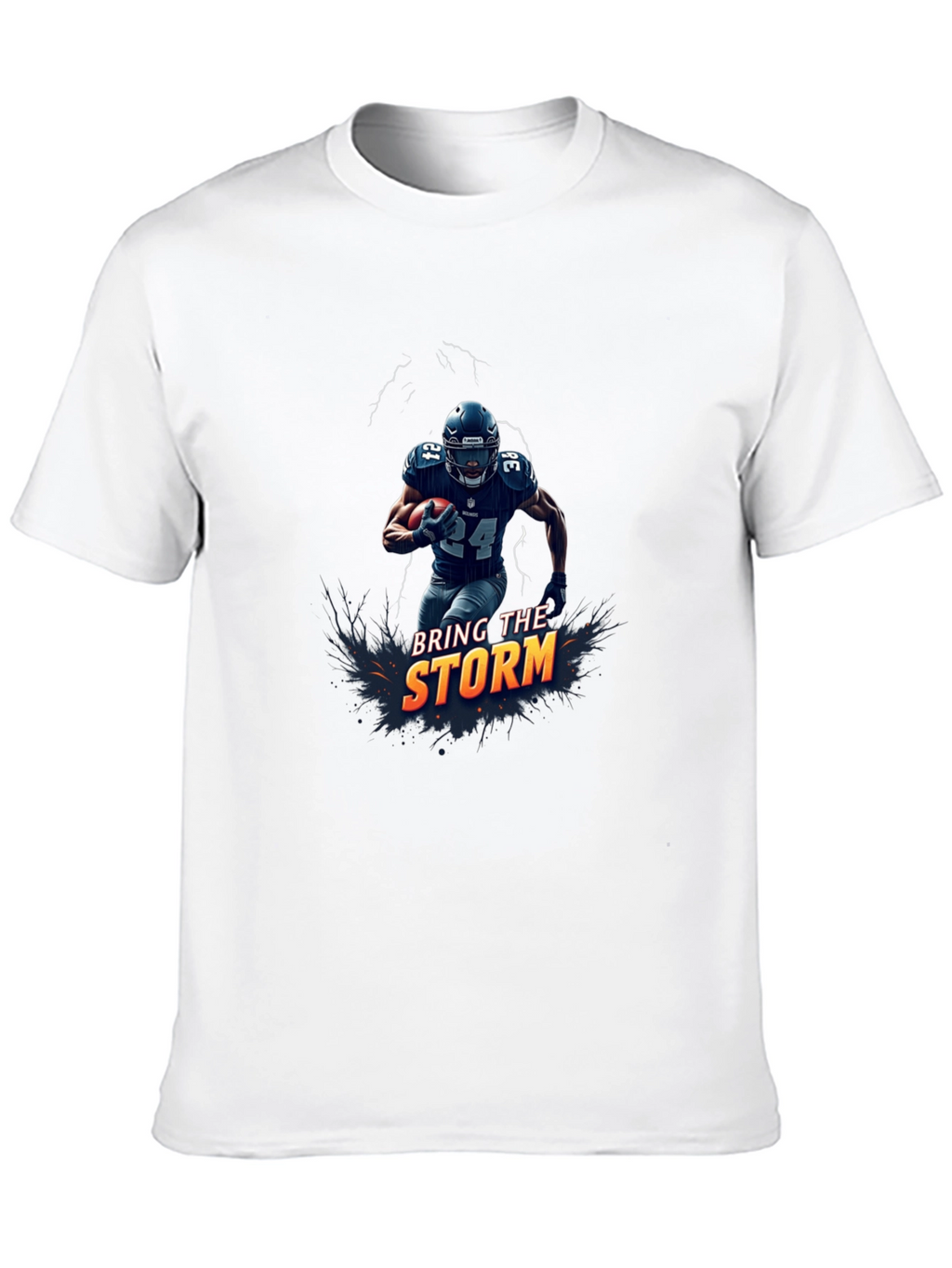 Bring The Storm Football Graphic T-Shirt