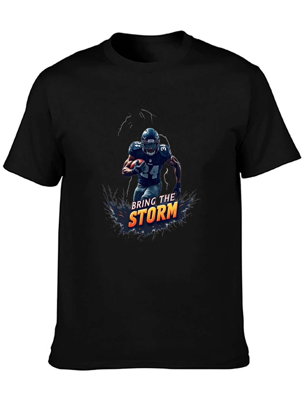 Bring The Storm Football Graphic T-Shirt