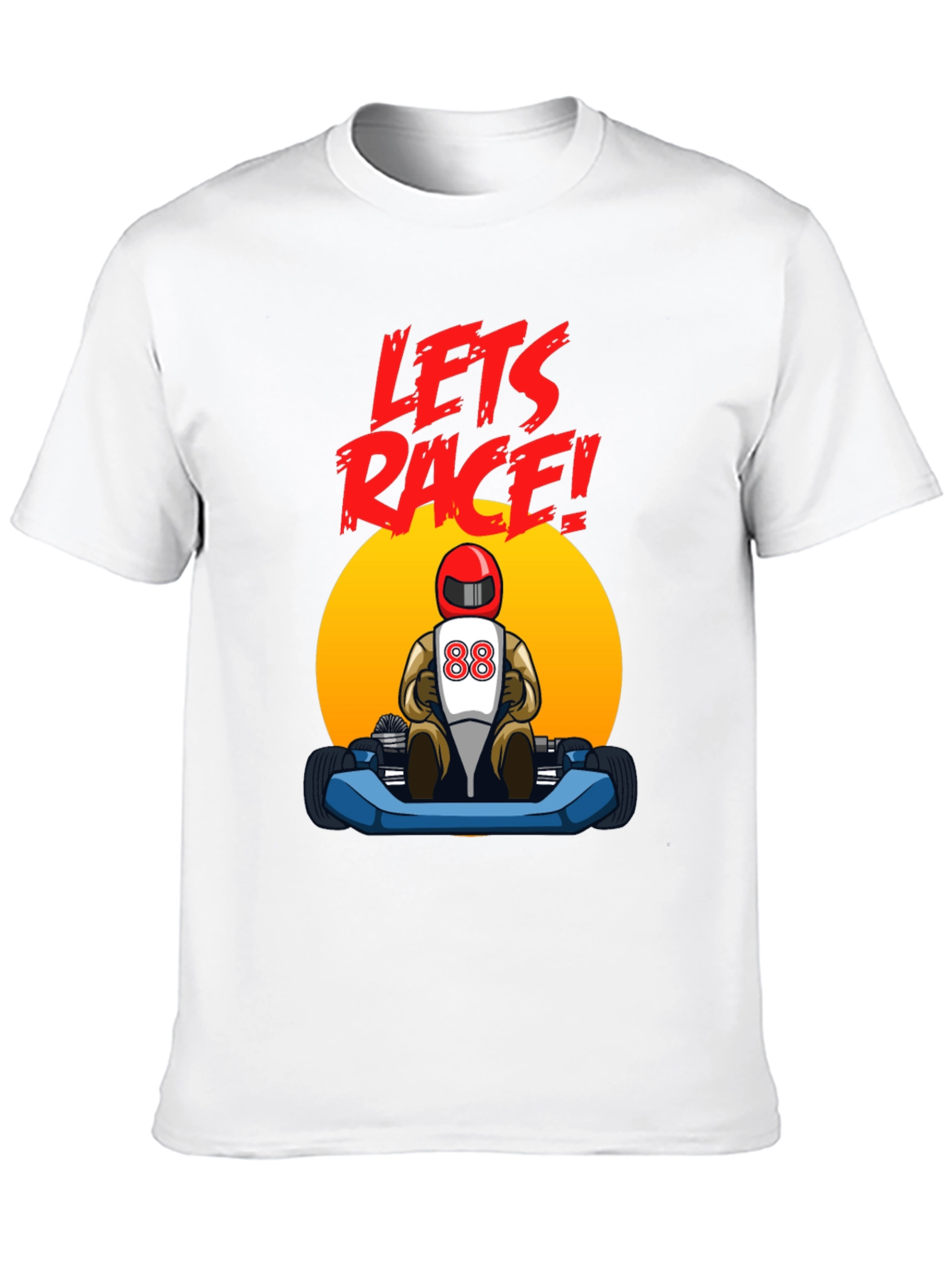 Lets Race! Kart Racing Graphic T-Shirt