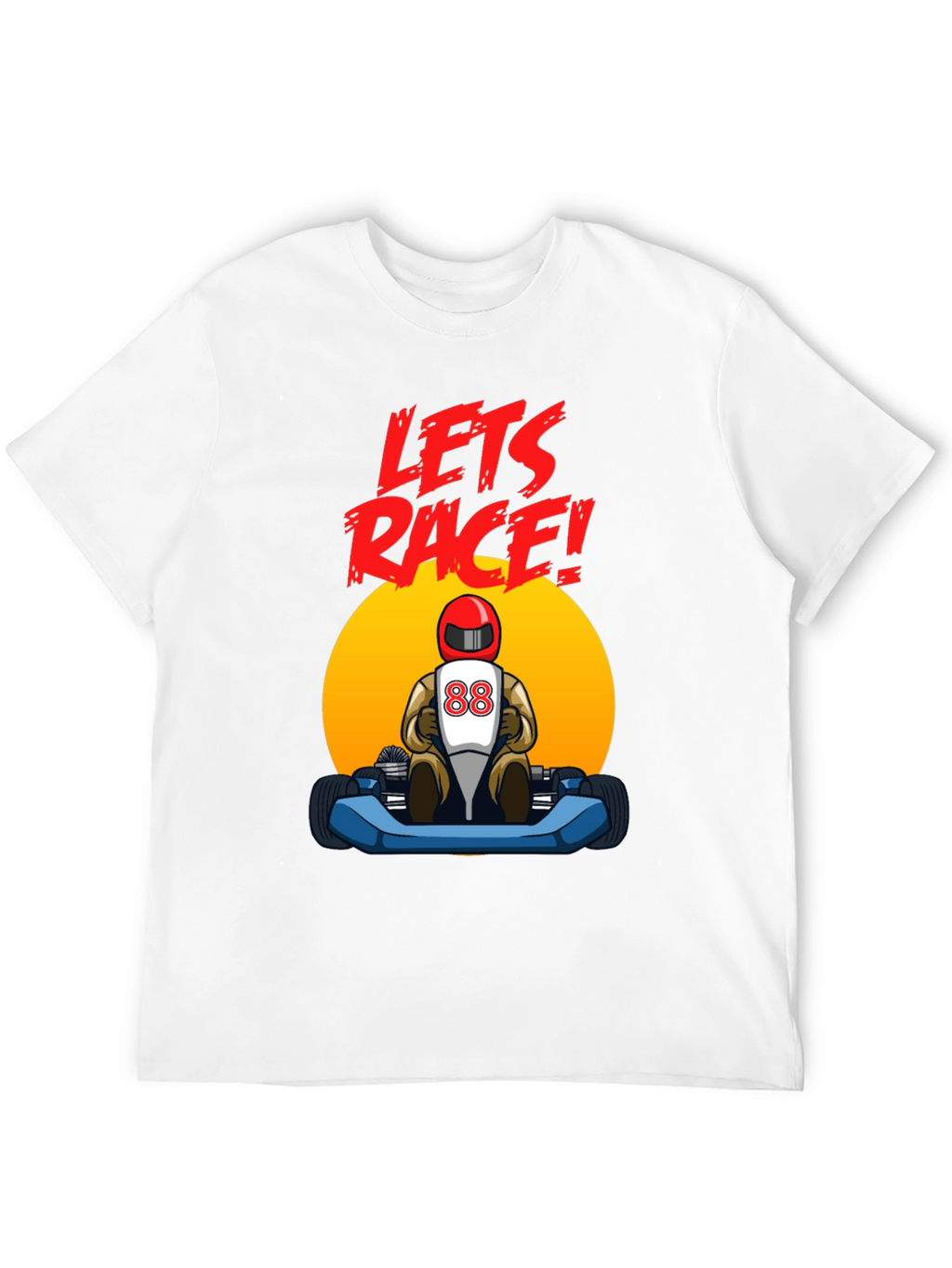 Lets Race! Kart Racing Graphic T-Shirt
