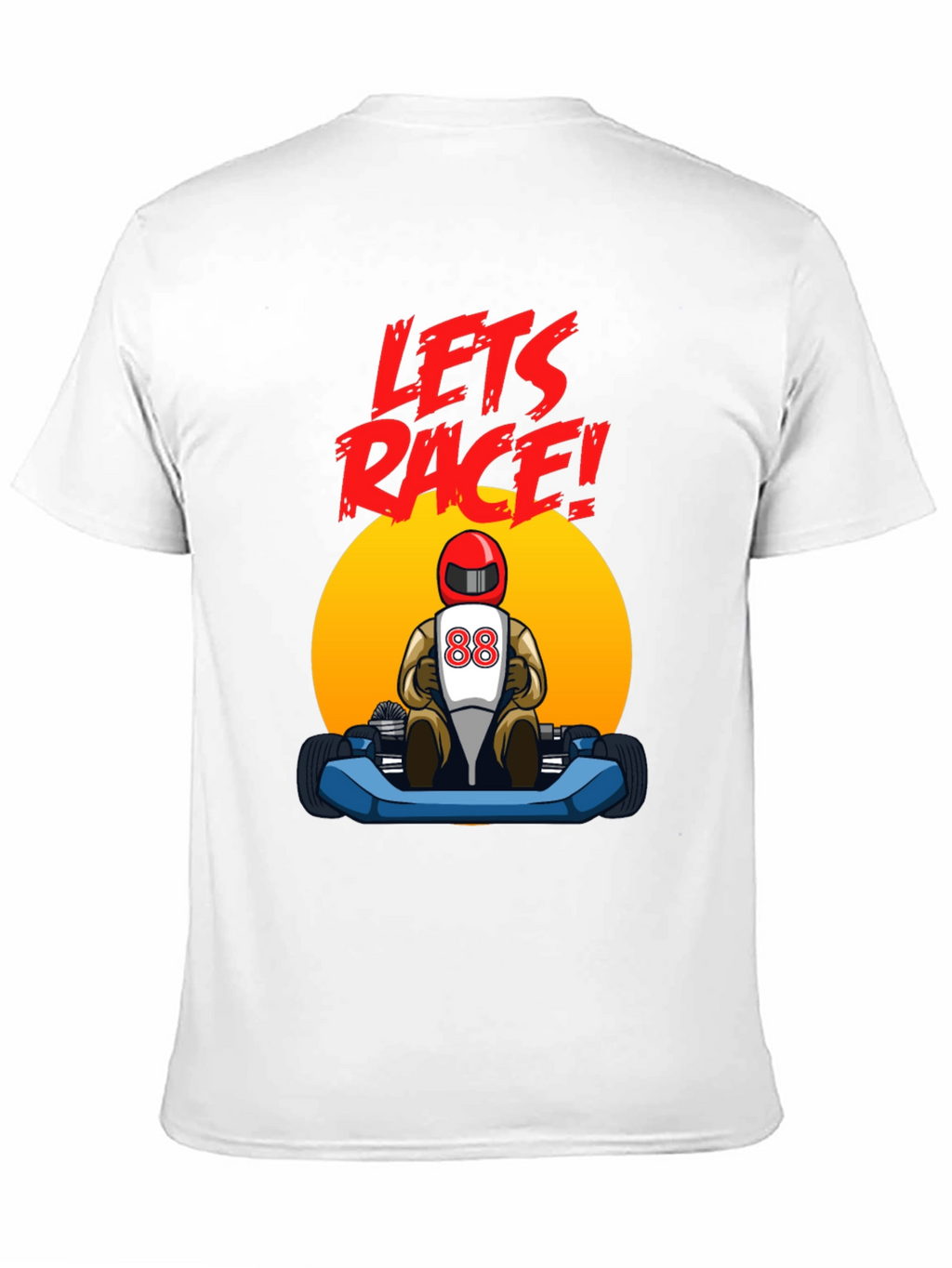Lets Race! Kart Racing Graphic T-Shirt