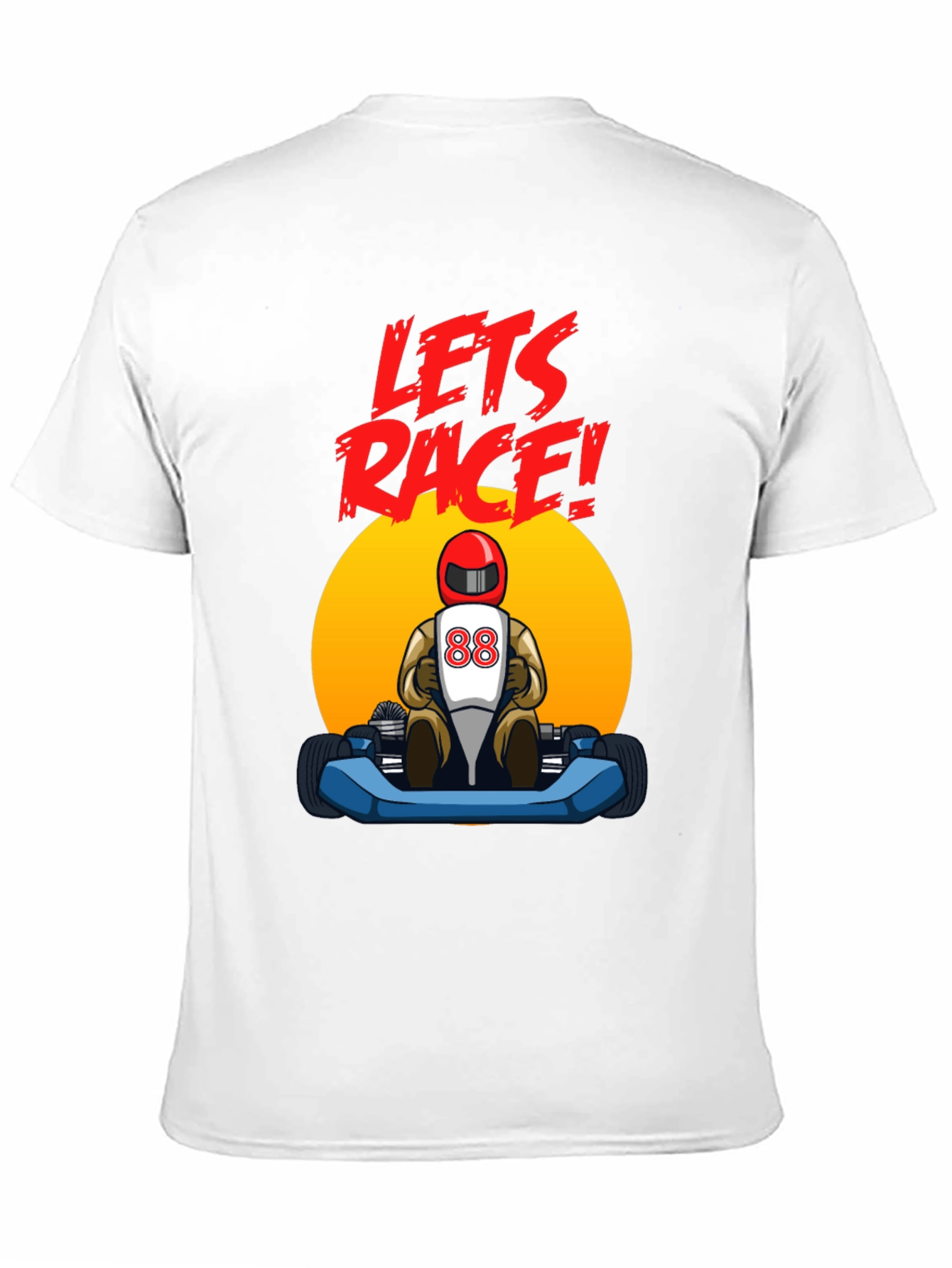 Lets Race! Kart Racing Graphic T-Shirt