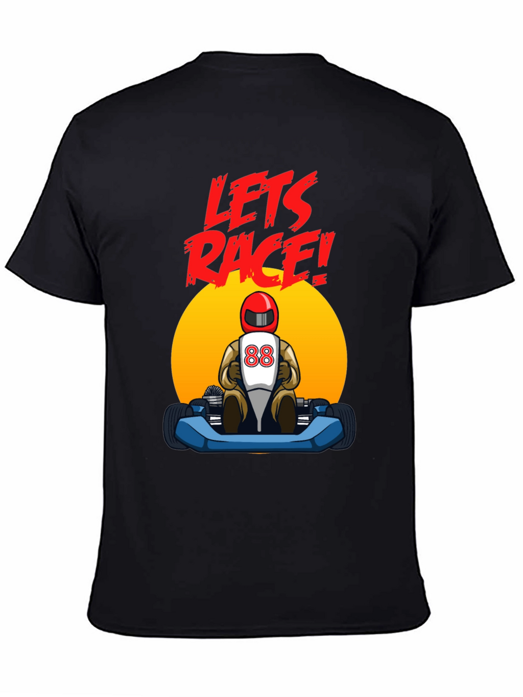 Lets Race! Kart Racing Graphic T-Shirt