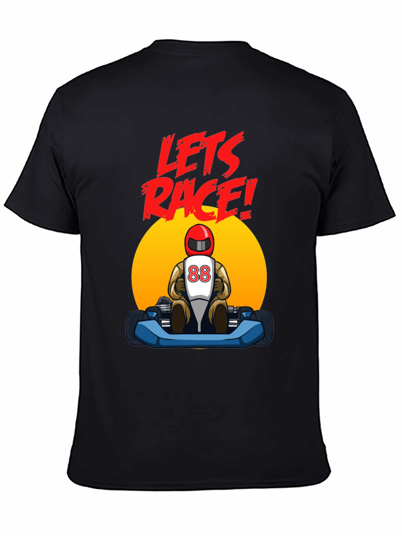 Lets Race! Kart Racing Graphic T-Shirt