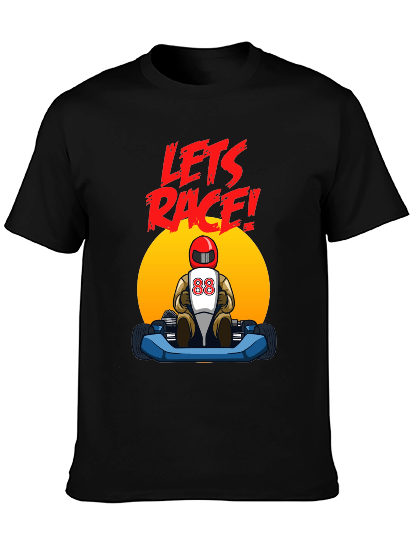 Lets Race! Kart Racing Graphic T-Shirt