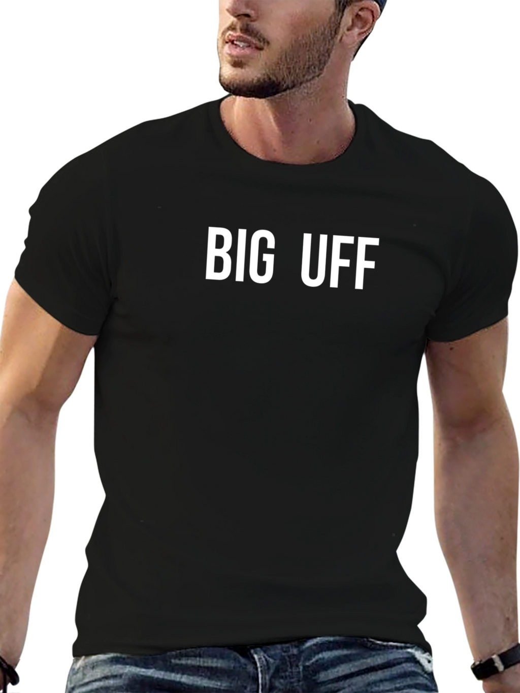 Big Uff Black T-Shirt - Casual Style