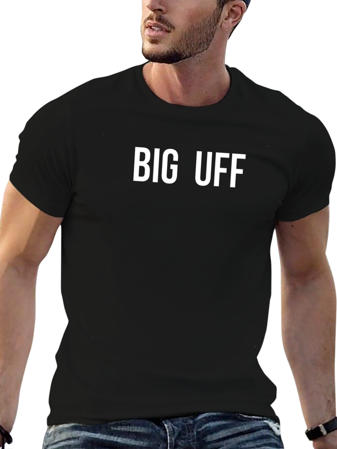 Big Uff Black T-Shirt - Casual Style