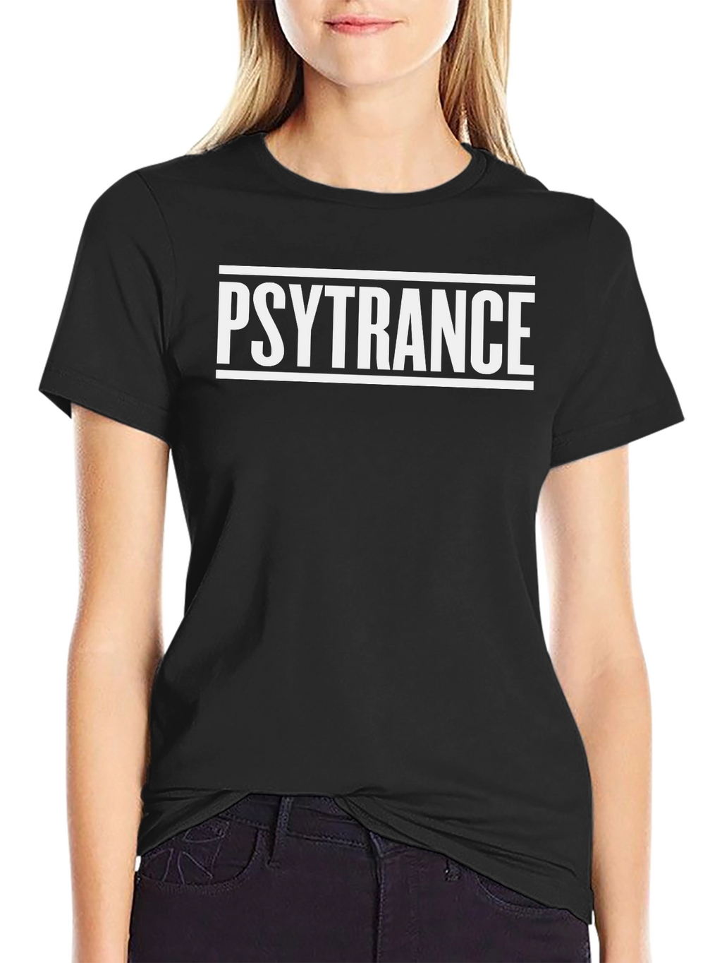 Psytrance Black Graphic Tee