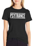 Psytrance Black Graphic Tee
