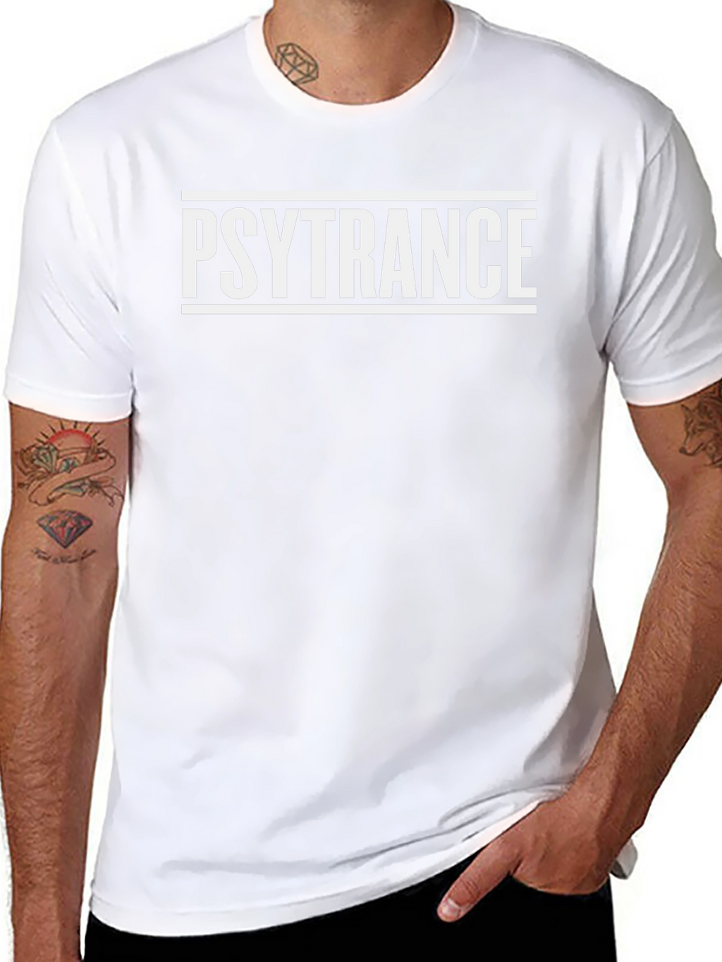 Psytrance Black Graphic Tee