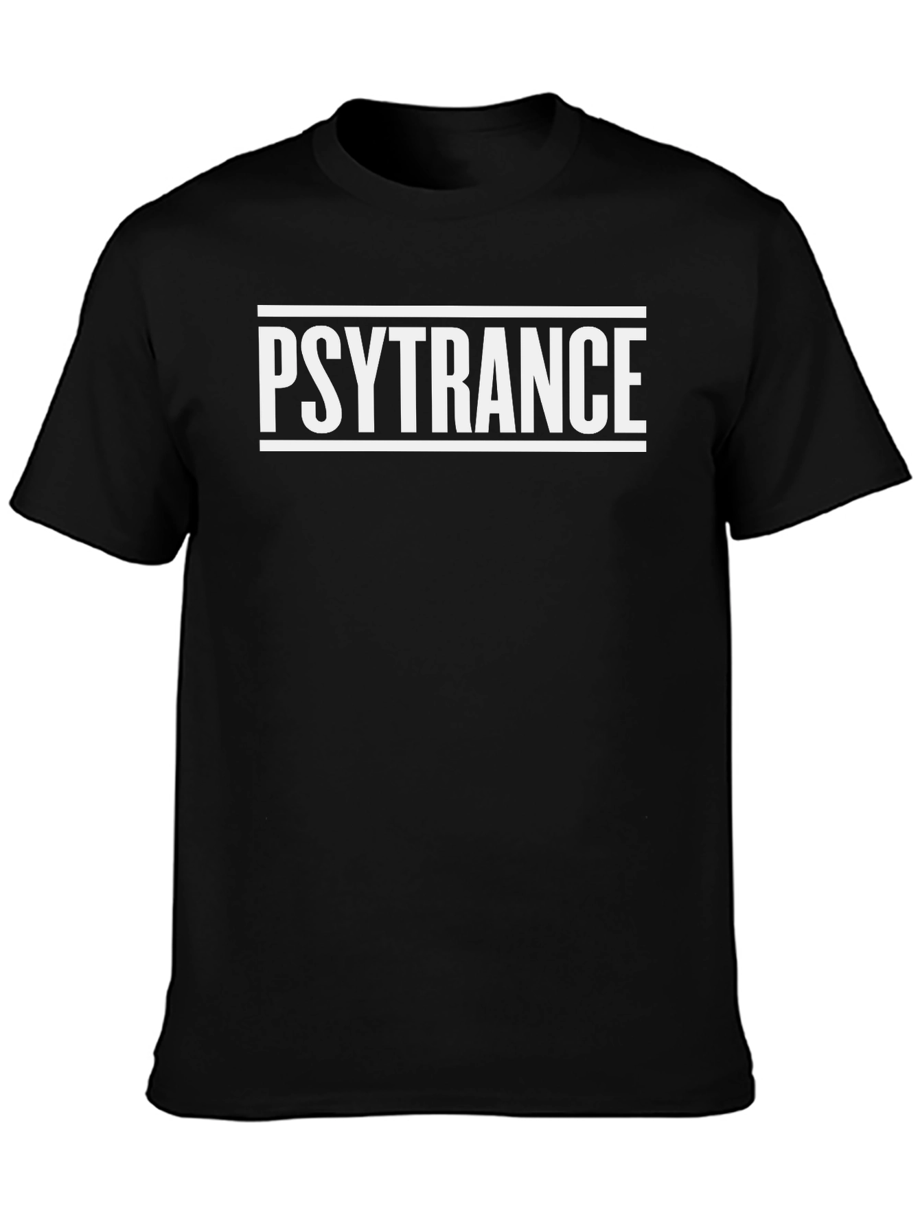 Psytrance Black Graphic Tee