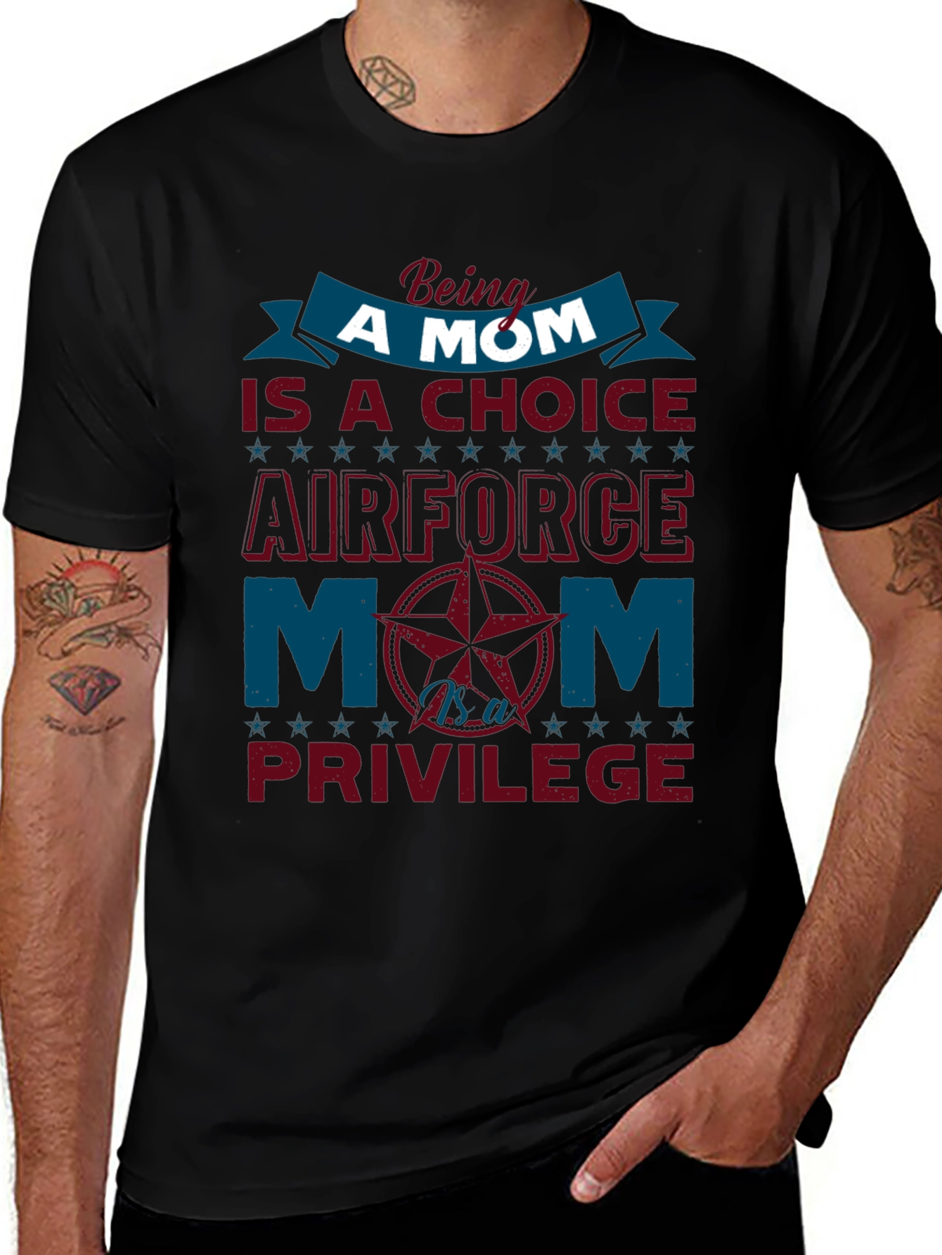 Air Force Mom T-Shirt - Choice & Privilege