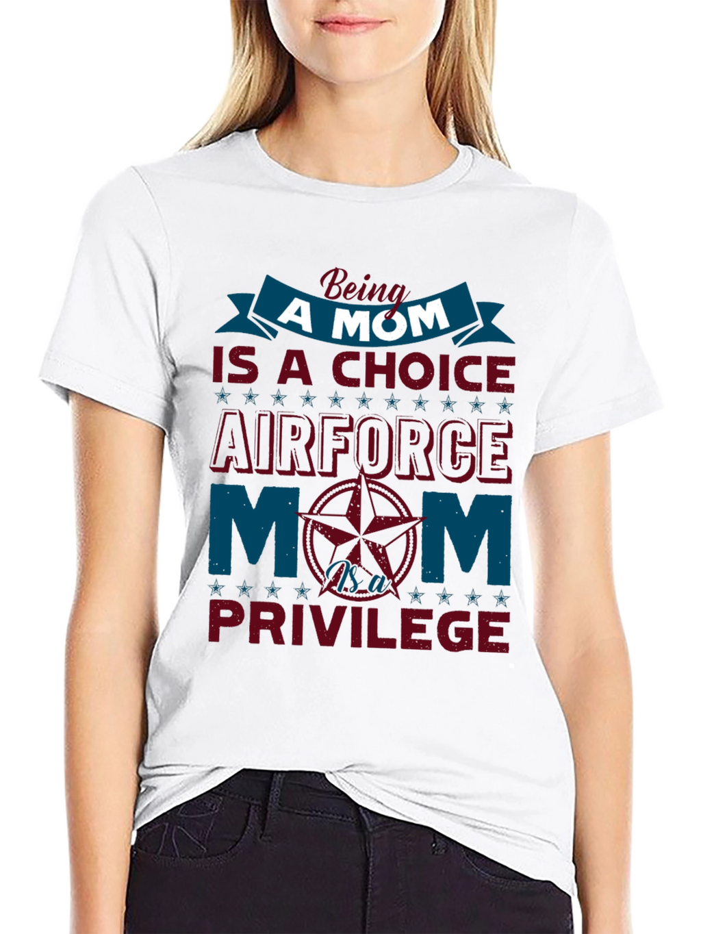 Air Force Mom T-Shirt - Choice & Privilege