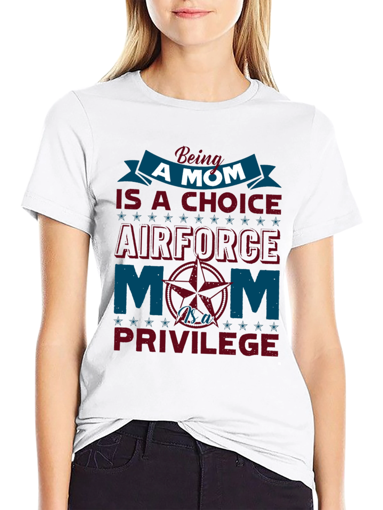 Air Force Mom T-Shirt - Choice & Privilege