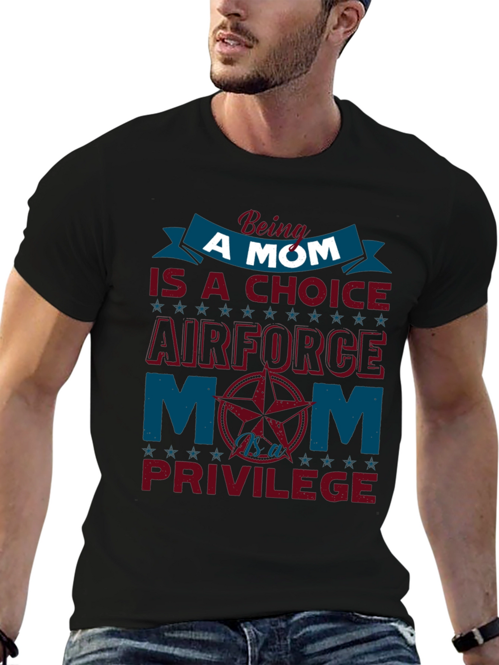 Air Force Mom T-Shirt - Choice & Privilege