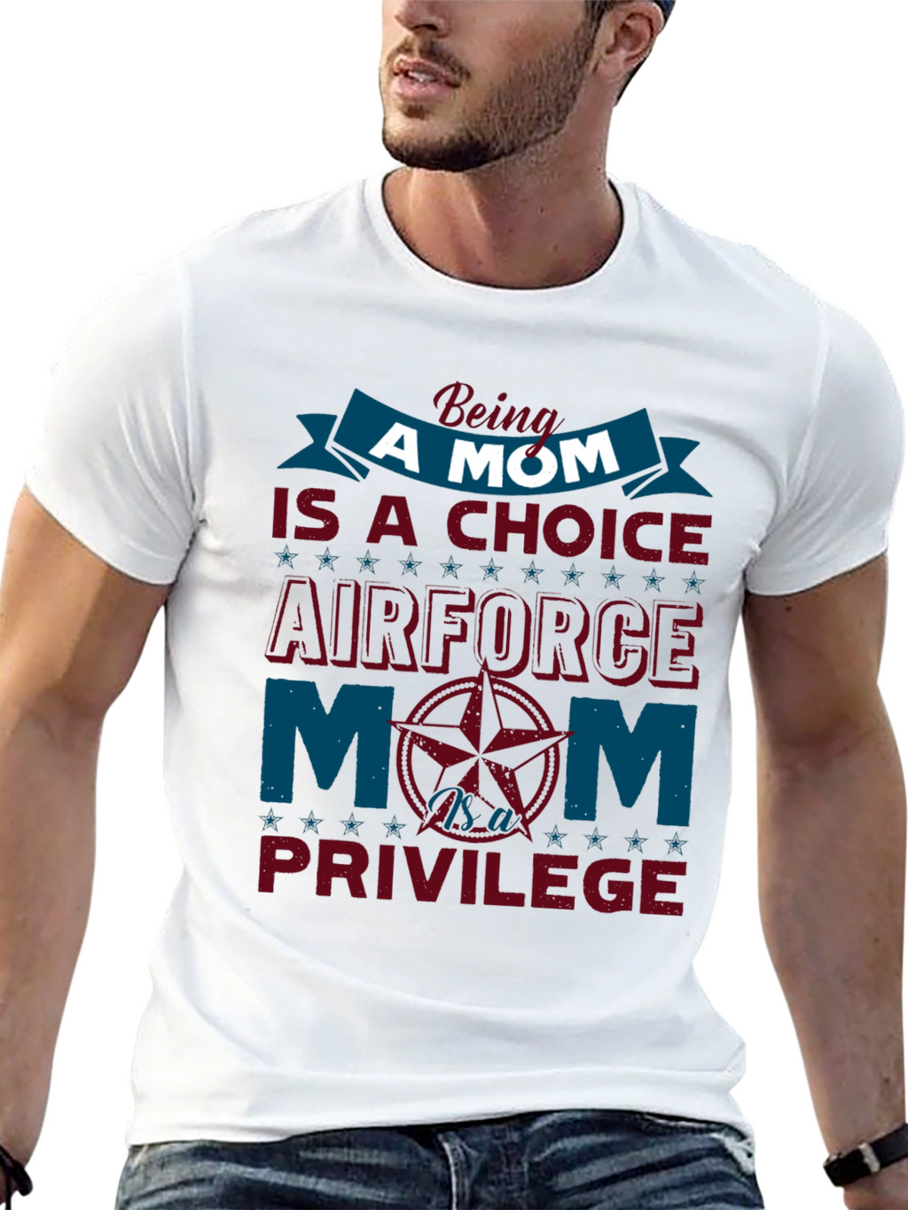 Air Force Mom T-Shirt - Choice & Privilege