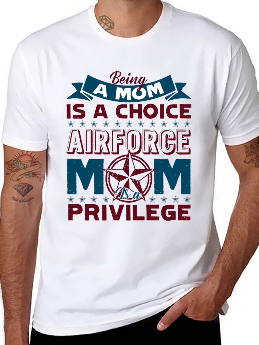 Air Force Mom T-Shirt - Choice & Privilege