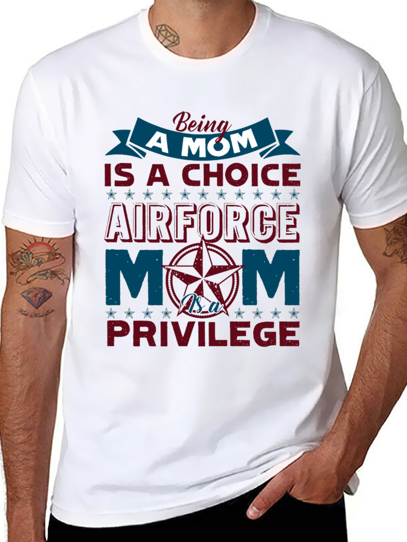 Air Force Mom T-Shirt - Choice & Privilege