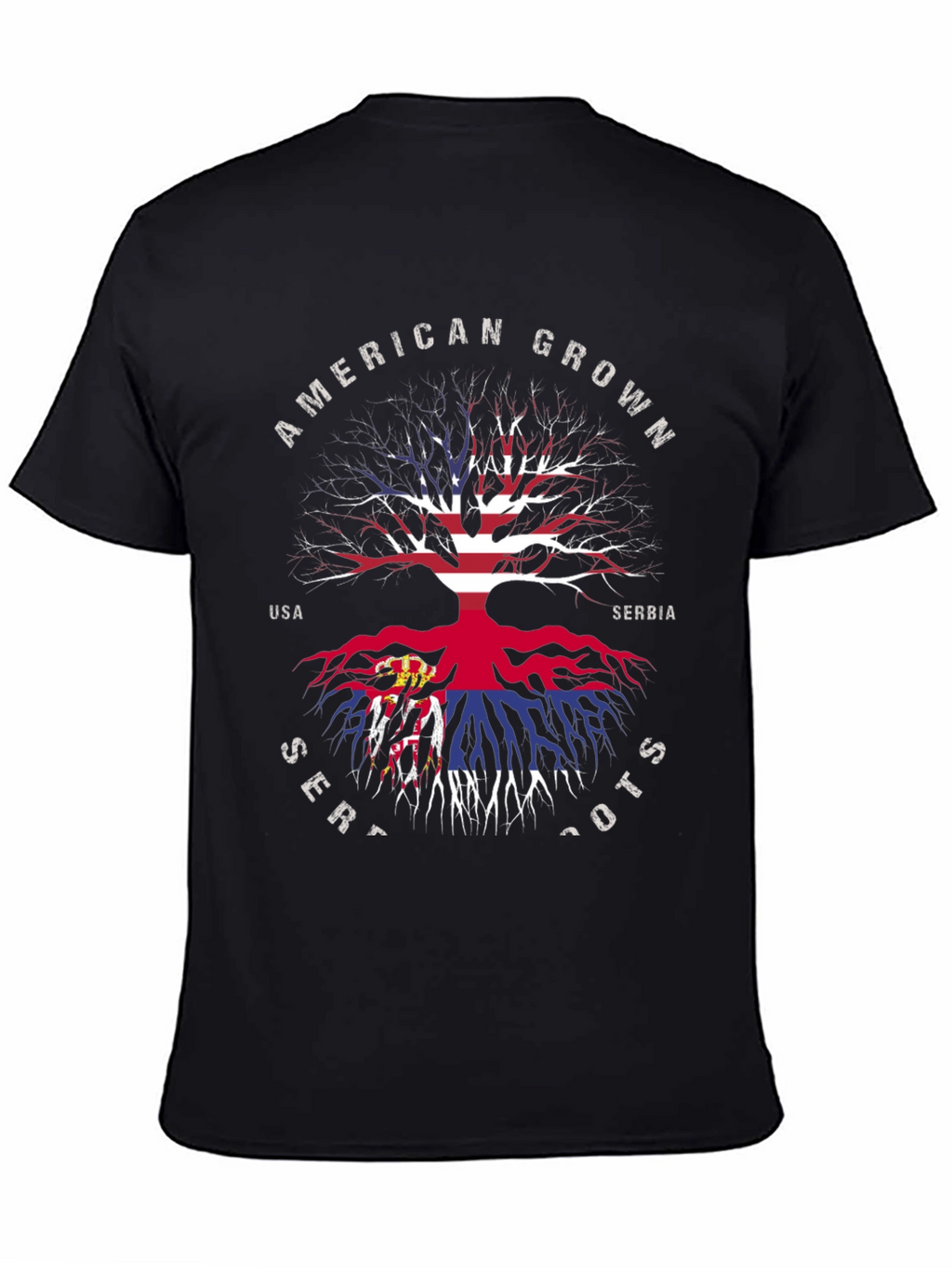 American Grown Serbian Roots T-Shirt