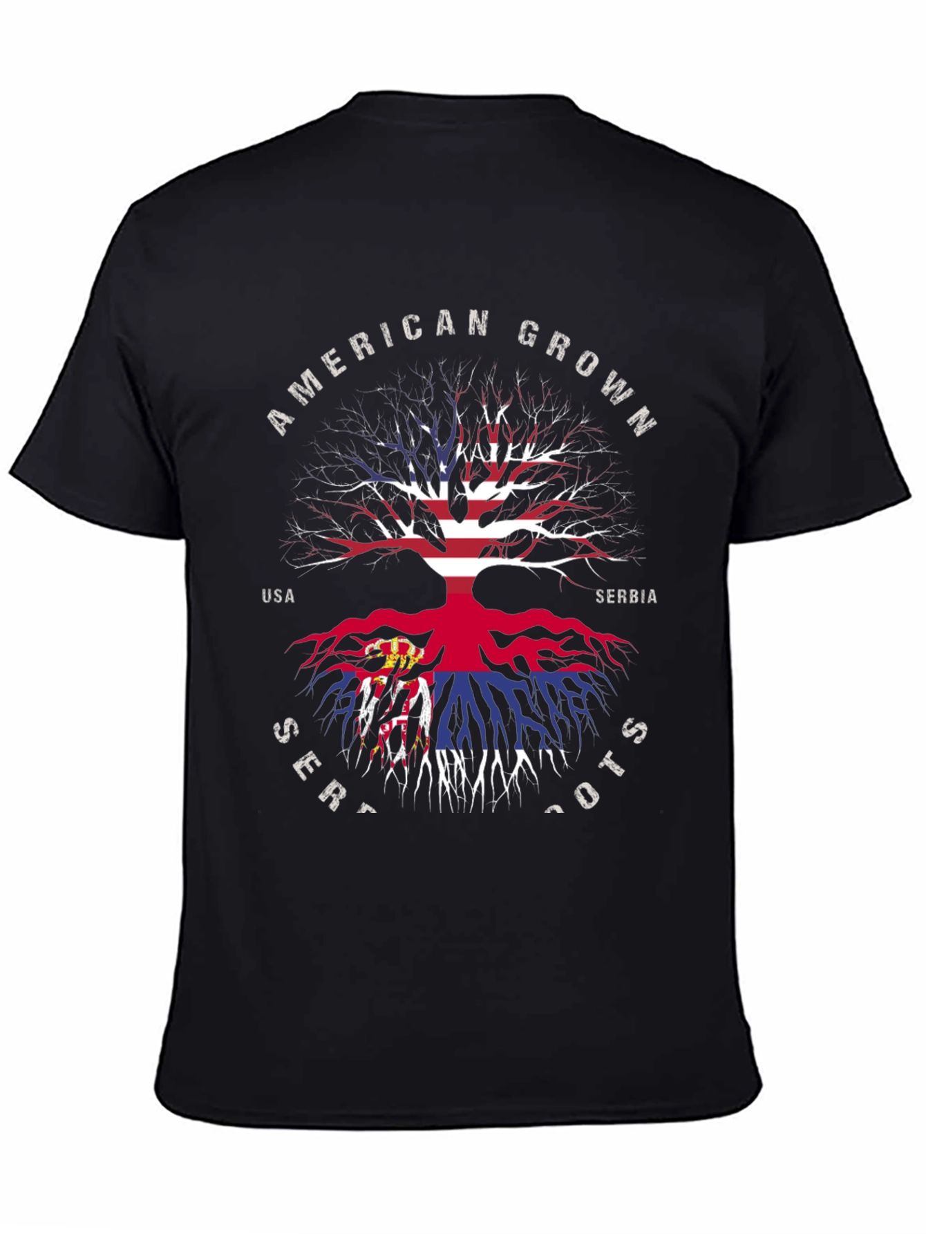 American Grown Serbian Roots T-Shirt