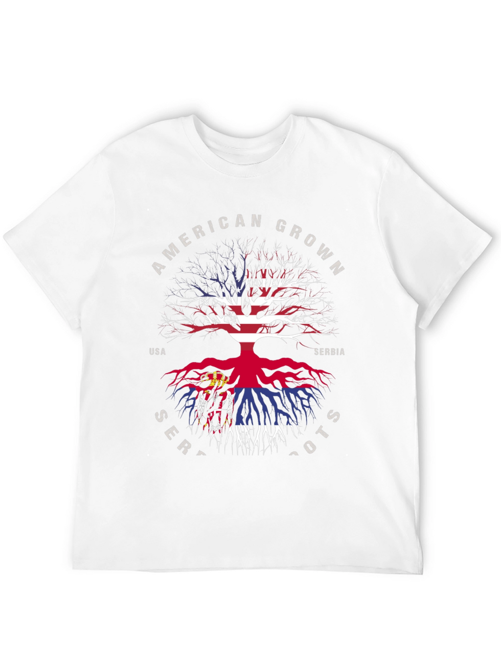 American Grown Serbian Roots T-Shirt