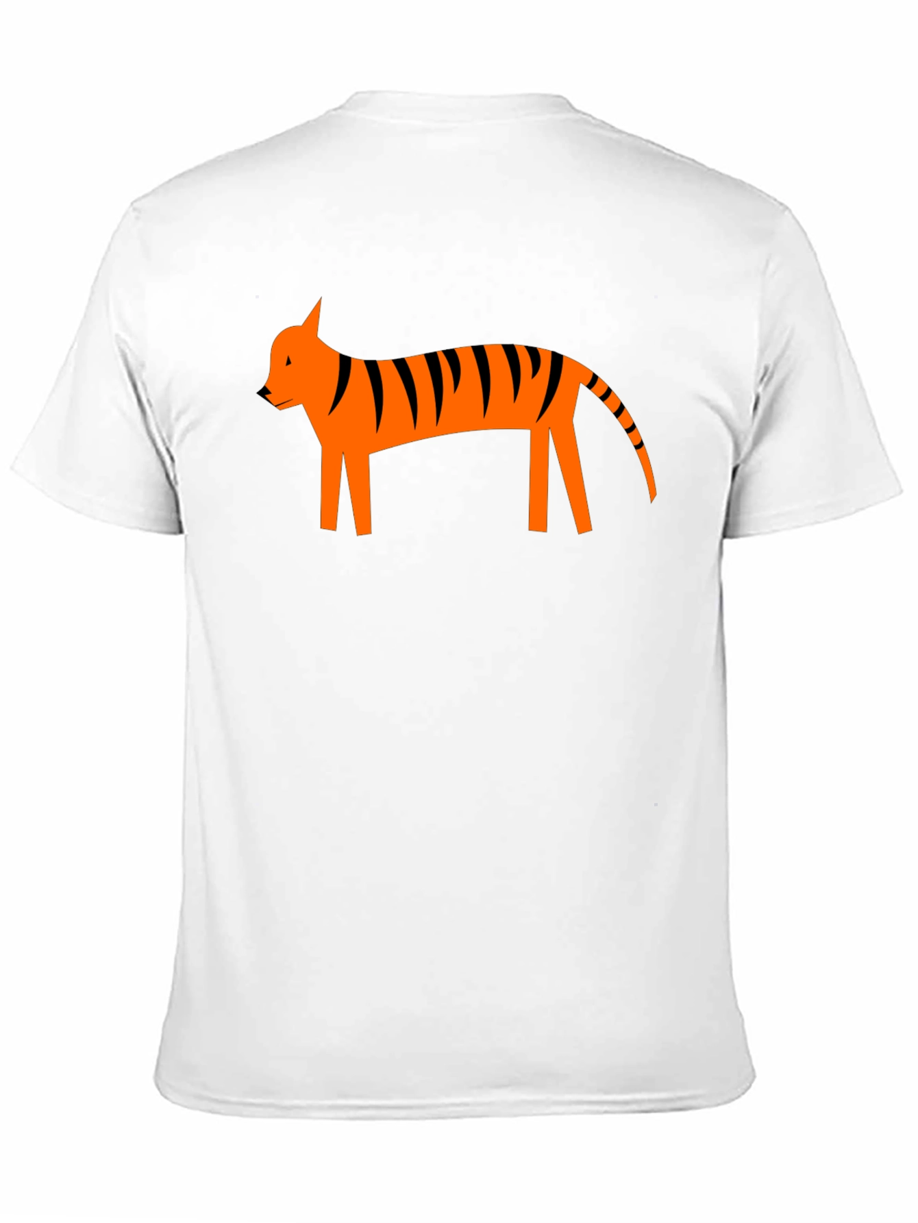 Modern Tiger Graphic Tee - Black Cotton Casual Shirt