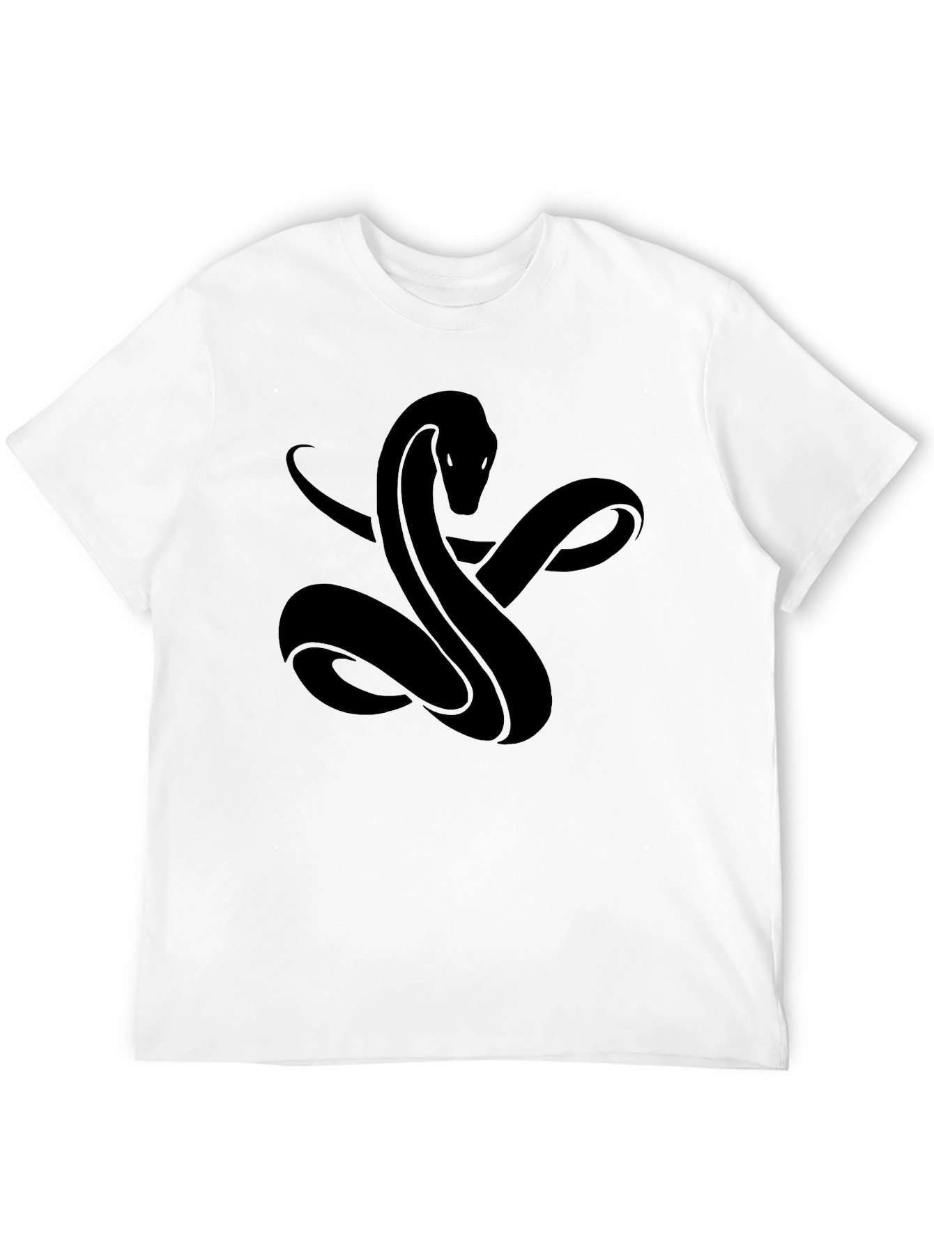 Black Snake Graphic Tee - Stylish Mens T-Shirt