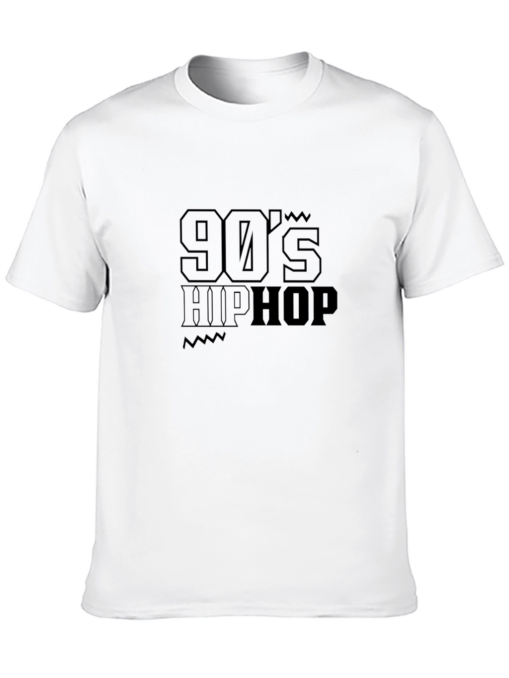 90s Hip Hop Black Graphic Tee