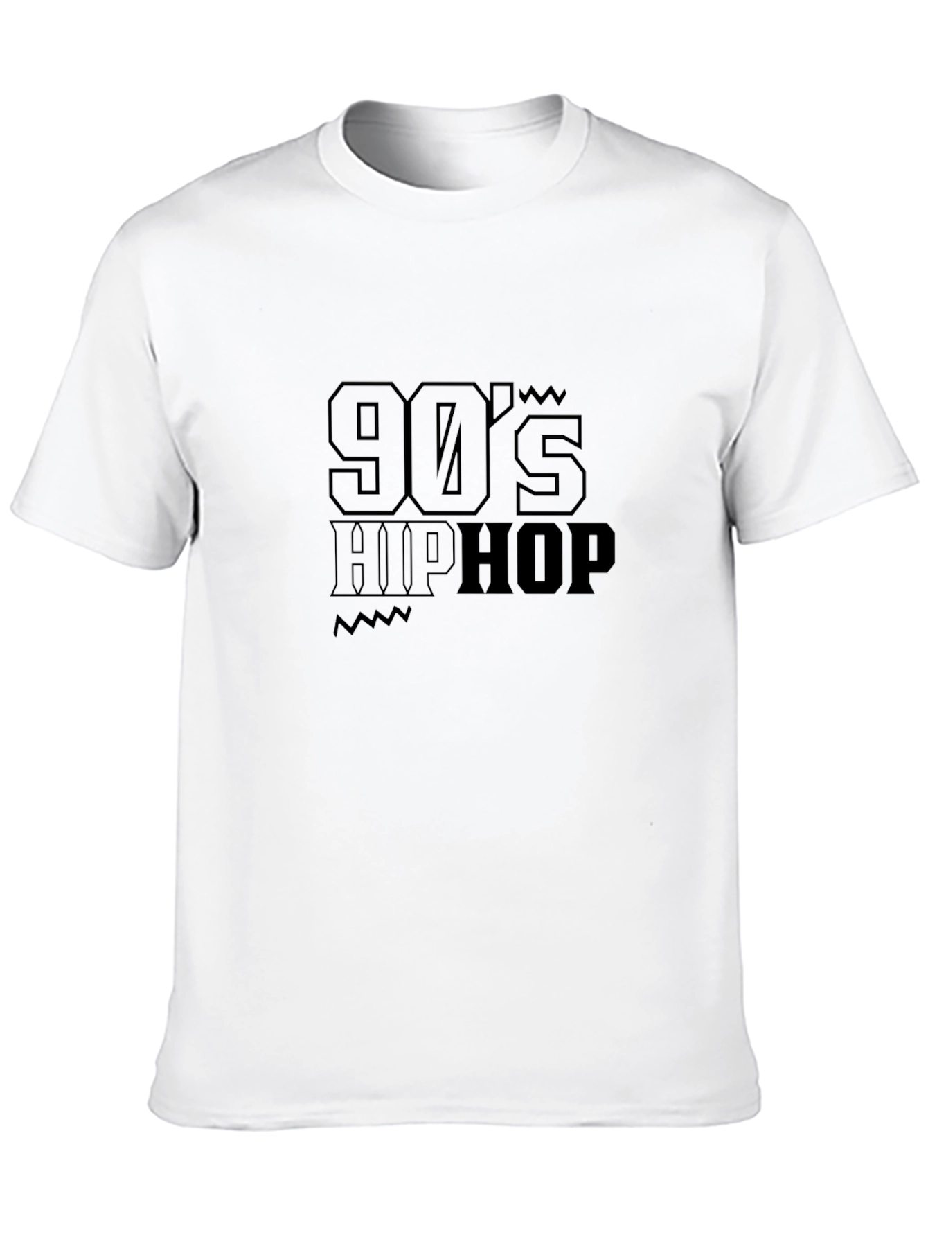 90s Hip Hop Black Graphic Tee