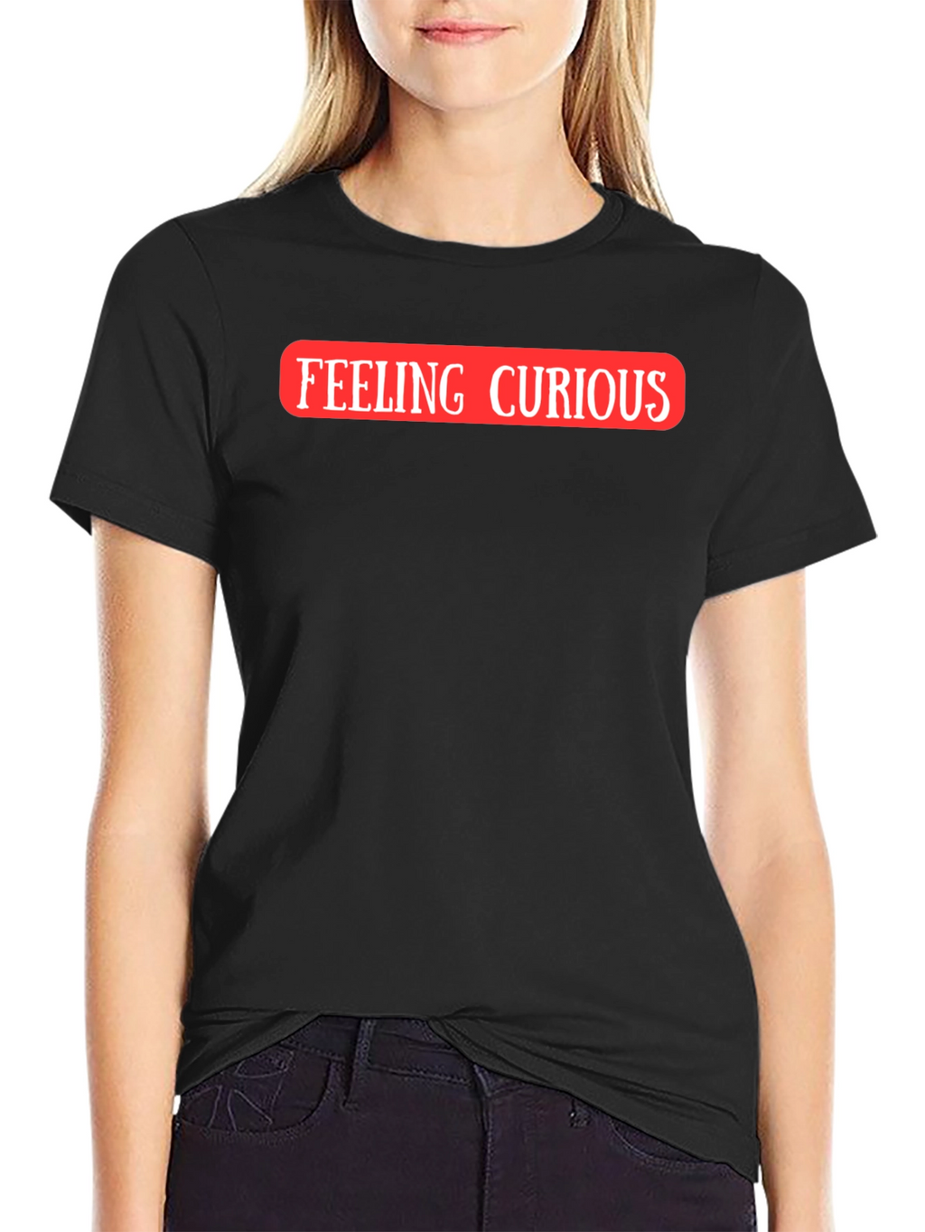 Feeling Curious Graphic T-Shirt - Black