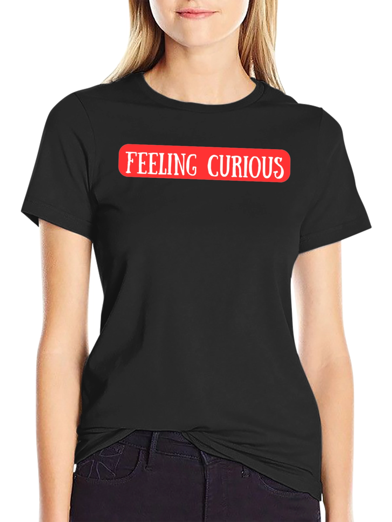 Feeling Curious Graphic T-Shirt - Black
